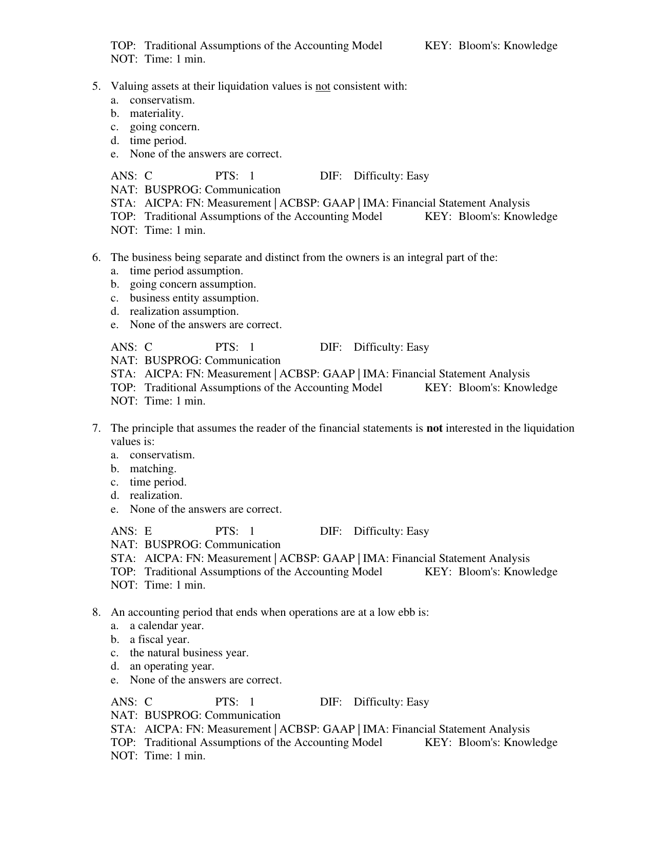 Financial Statement Analysis 13th Edition Test Bank