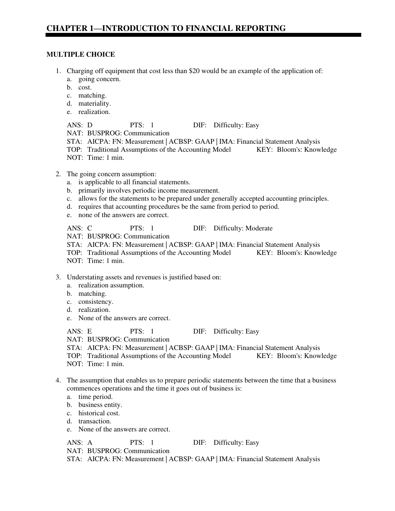 Financial Statement Analysis 13th Edition Test Bank