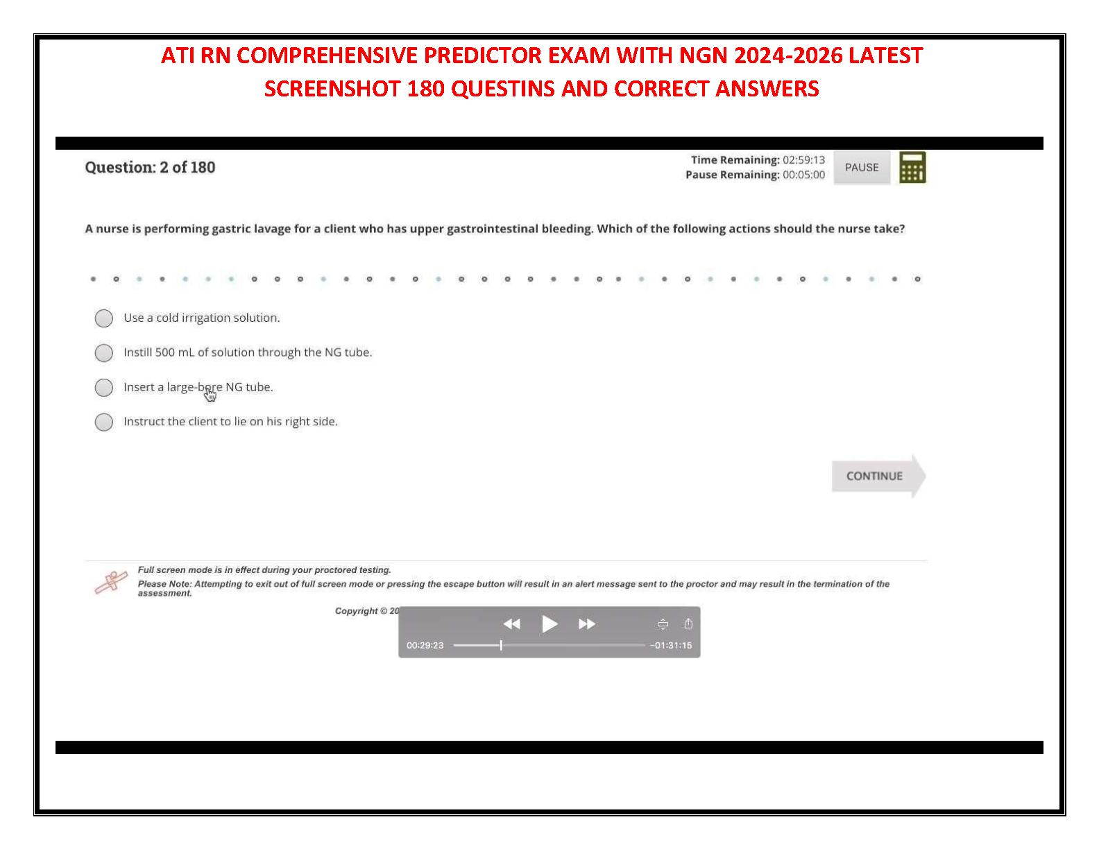 ATI RN Comprehensive Predictor Test Bank 2026/27 Questions