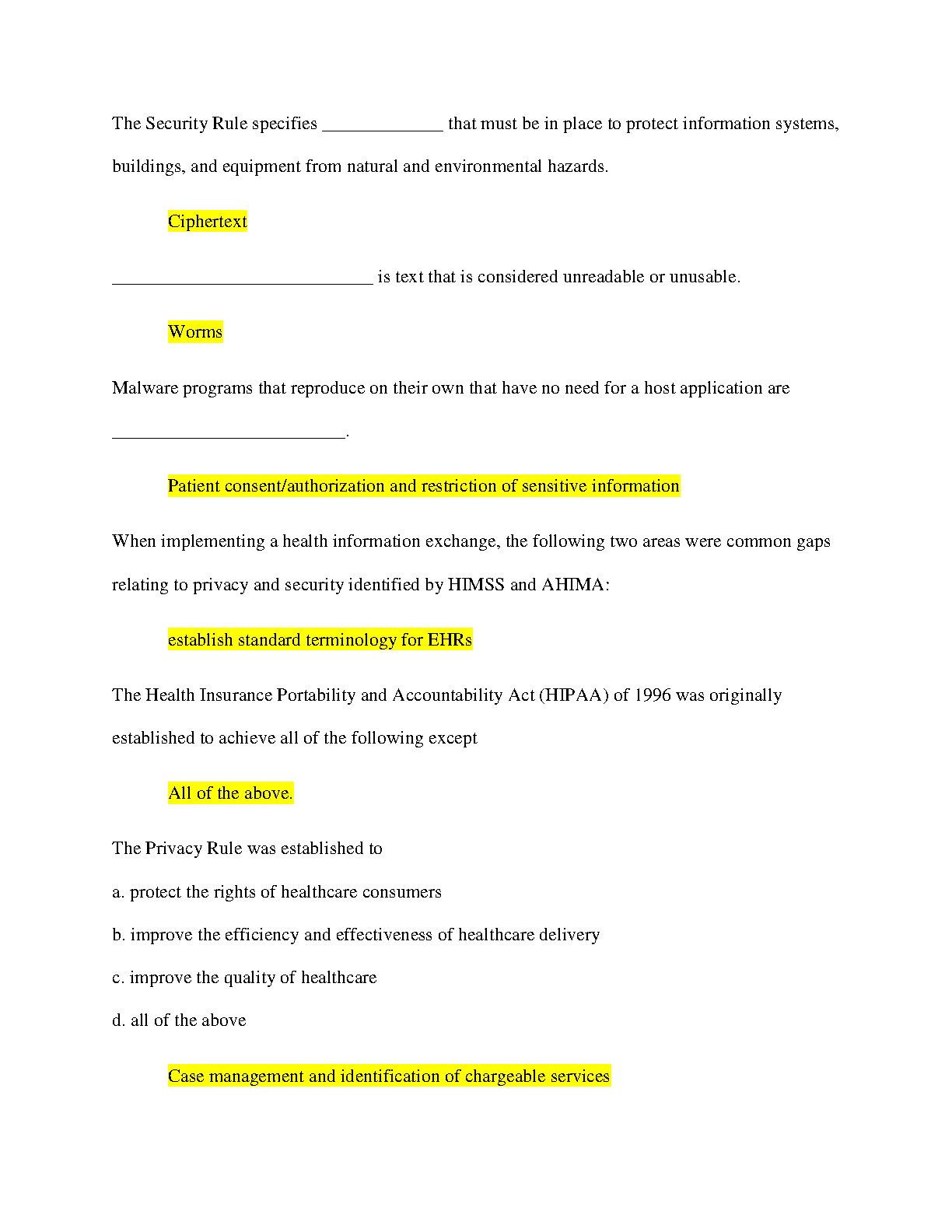 WGU C810 Healthcare Data Mgmt Study Guide & Exam Prep IMG-3