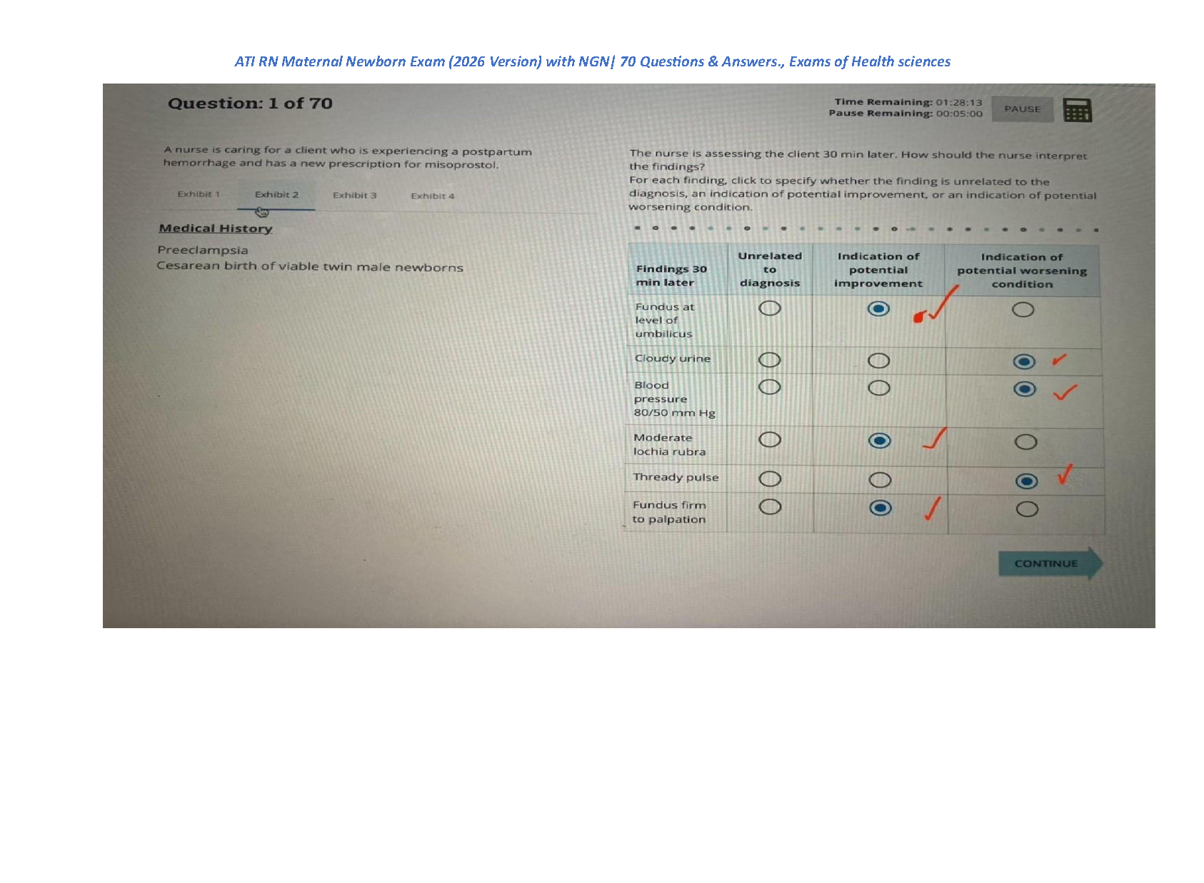 ATI Maternal Newborn 2026 NGN Test Bank with Answers