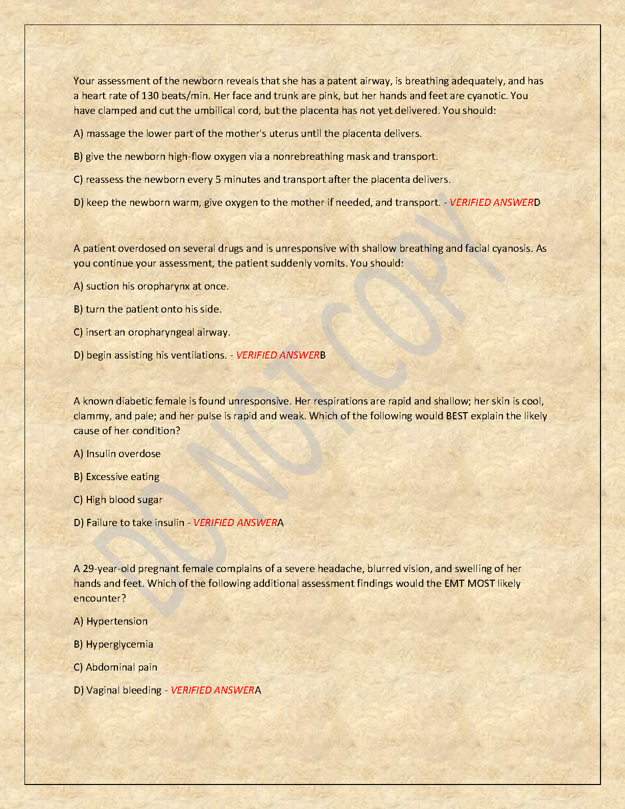 EMT Final Exam Test Bank: Emergency Care 13th Ed Questions 2026/27