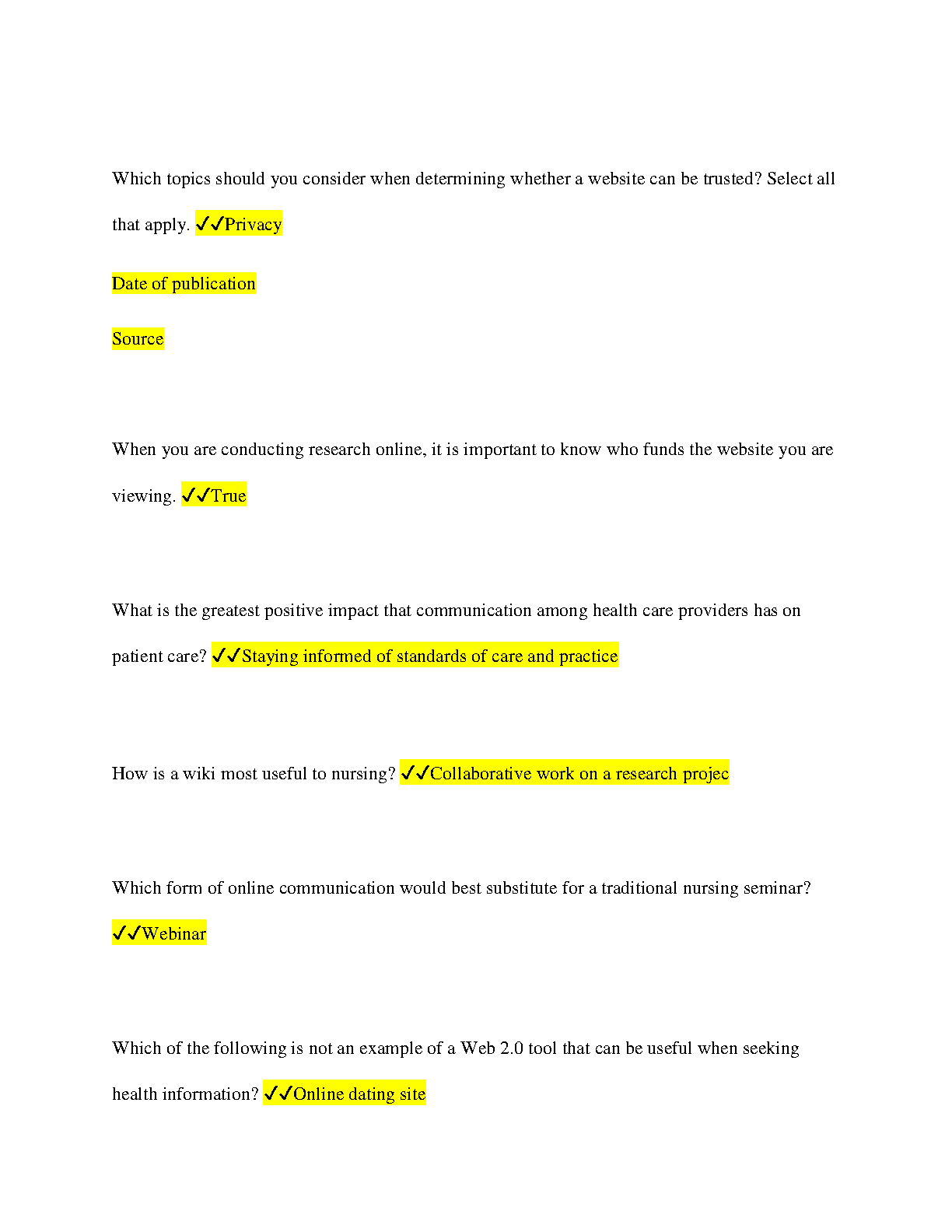 WGU D220 Nursing Informatics Final Exam Study Guide IMG-3