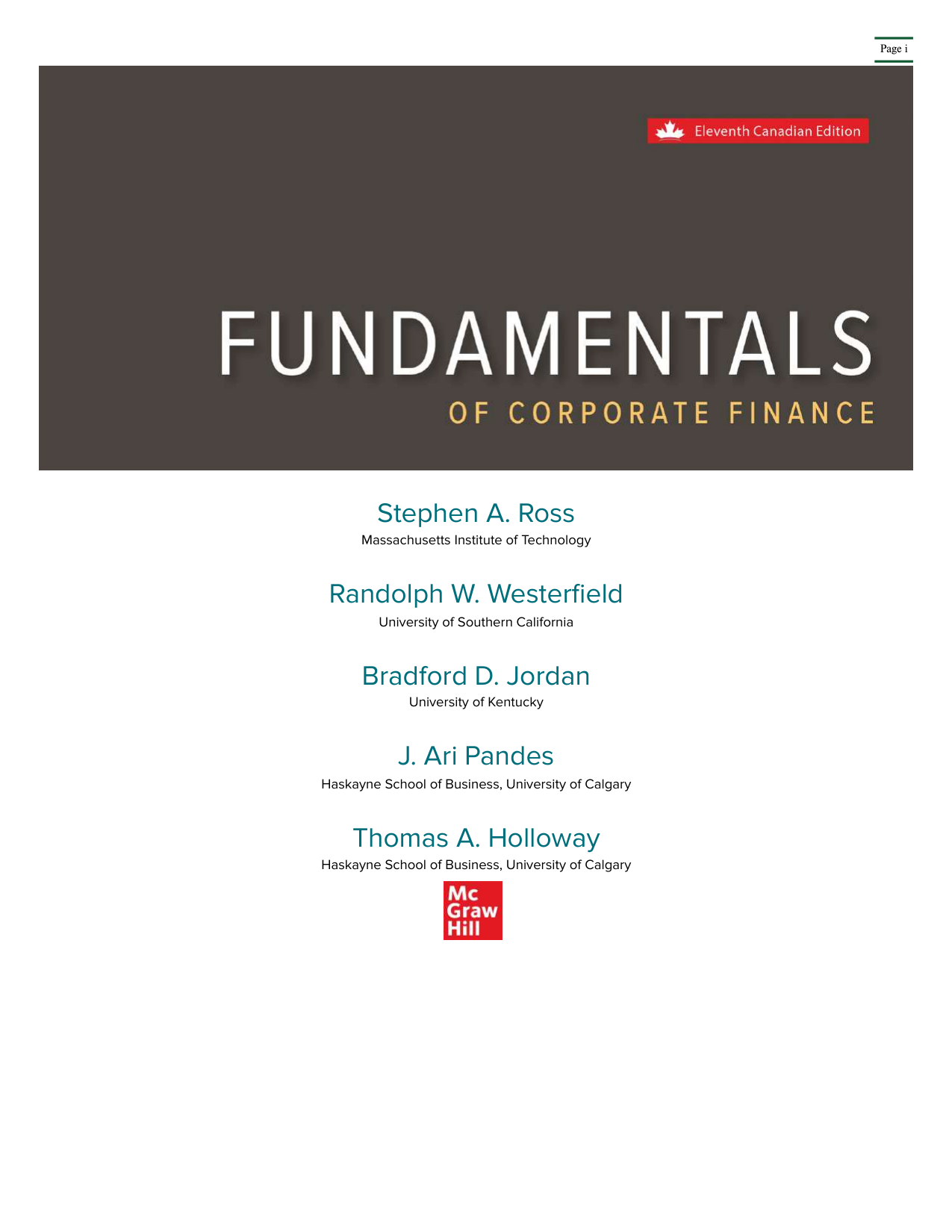 Fundamentals Of Corporate Finance, 11th Cnd Edition IMG-3
