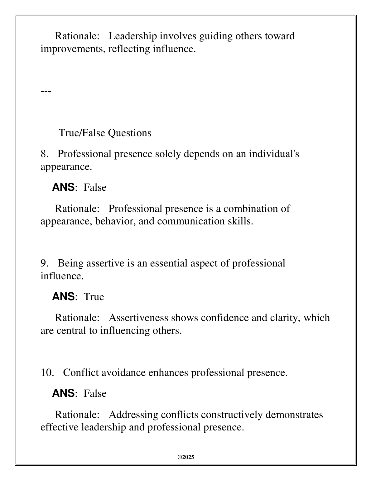 WGU NURS 5201 Exam Prep: Pro Presence Q&A 2025 IMG-1