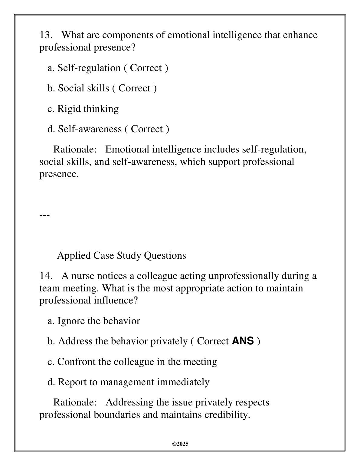WGU NURS 5201 Exam Prep: Pro Presence Q&A 2025 IMG-3