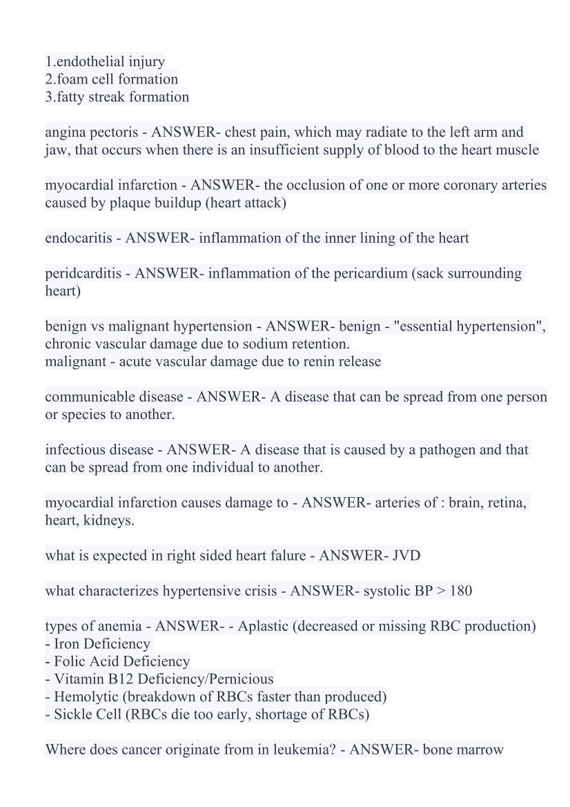 WGU D236 Pathophysiology Final Exam Questions IMG-6