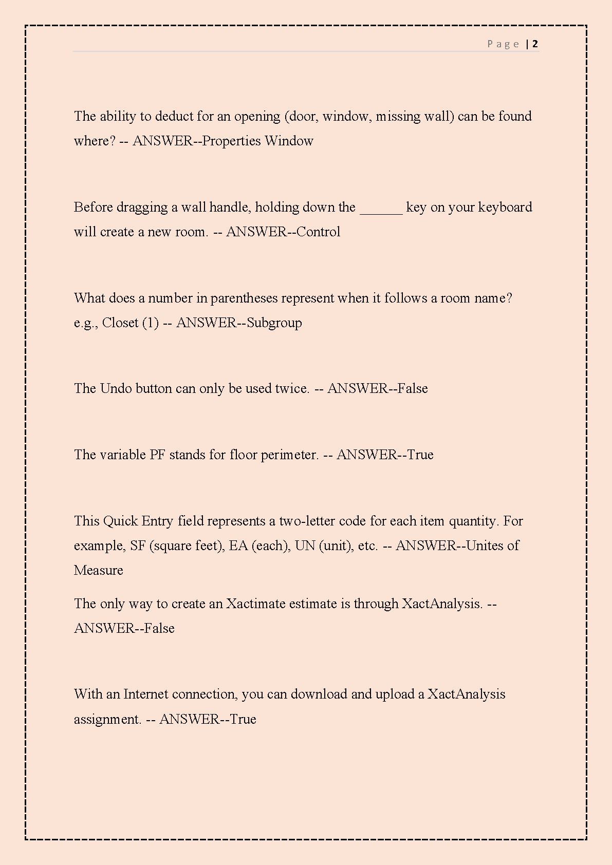 Xactimate L1 Test Bank 2026/27 Pass Guide