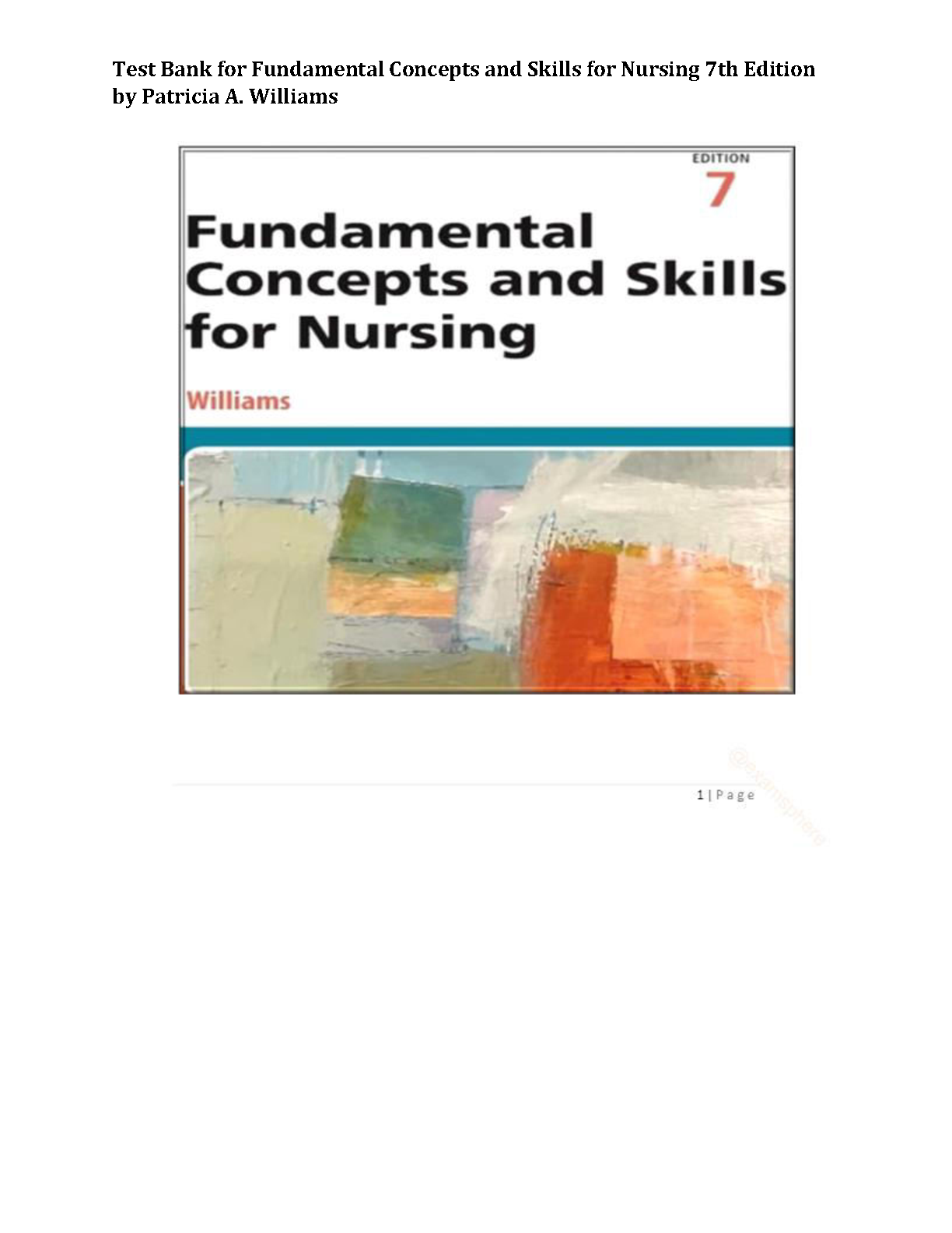 Nursing Fundamentals Test Bank 7th Ed | 2026/27 Prep