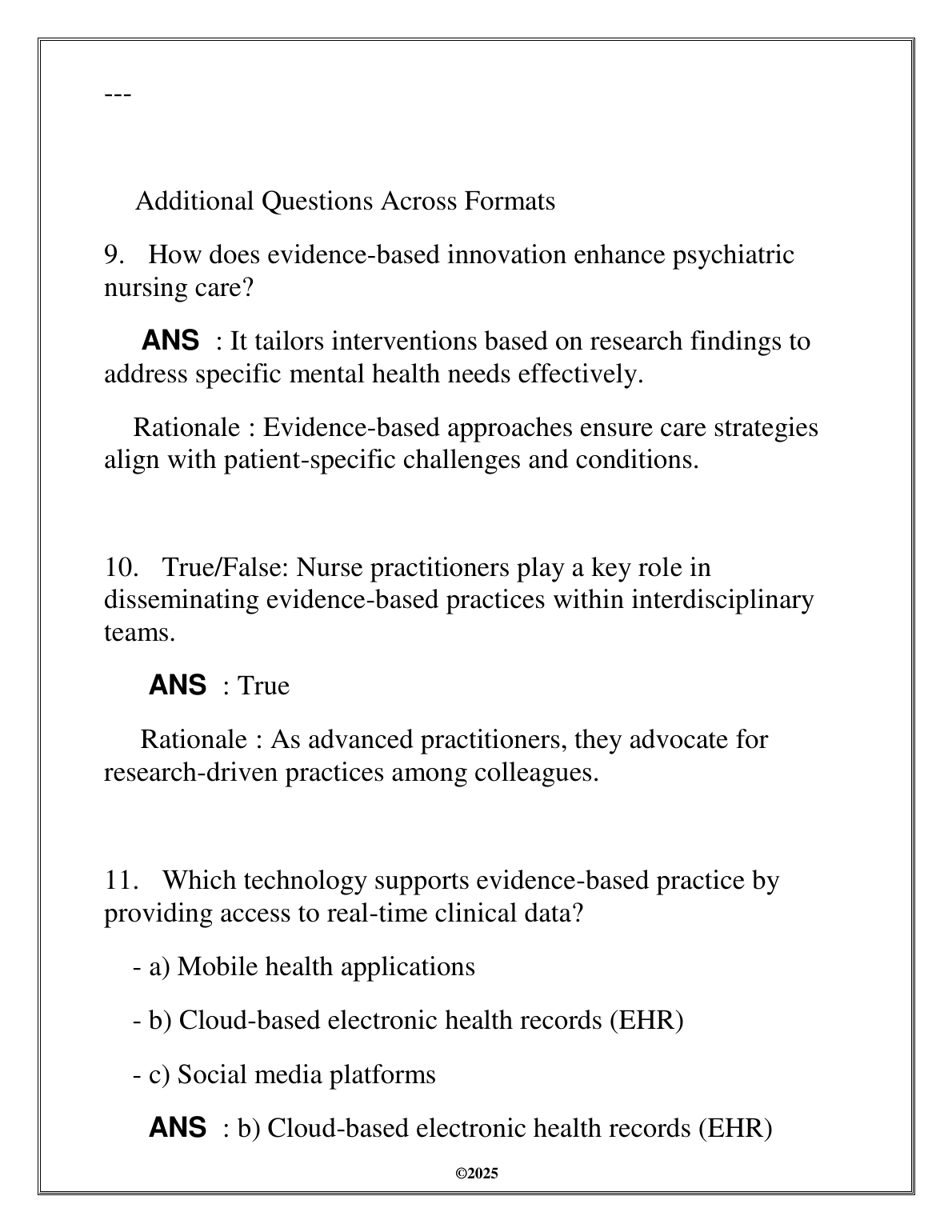 WGU NURS 6308 Final Exam Study Guide 2025 PMHNP Review Q&A