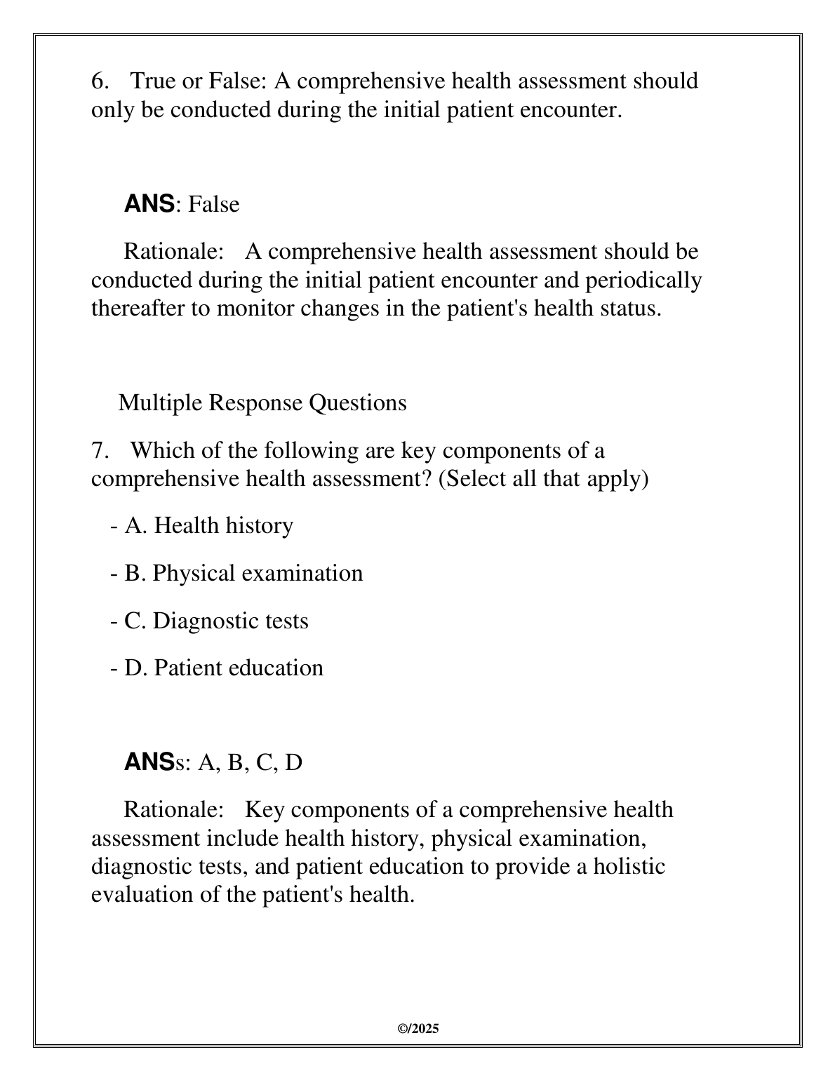 NURS 3640 Test Bank WGU 2025 Questions Answers IMG-1
