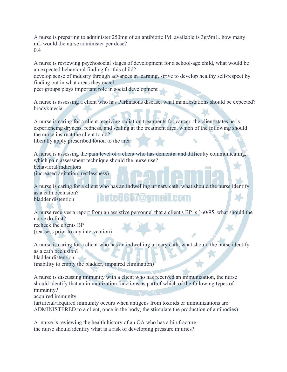 ATI Capstone Fundamental Exam Questions 2026/27 Edition IMG-1