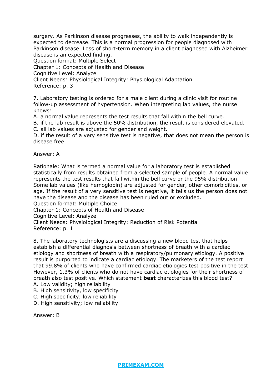 Pathophysiology Test Bank 2026/27 | Porth 5th Ed IMG-1