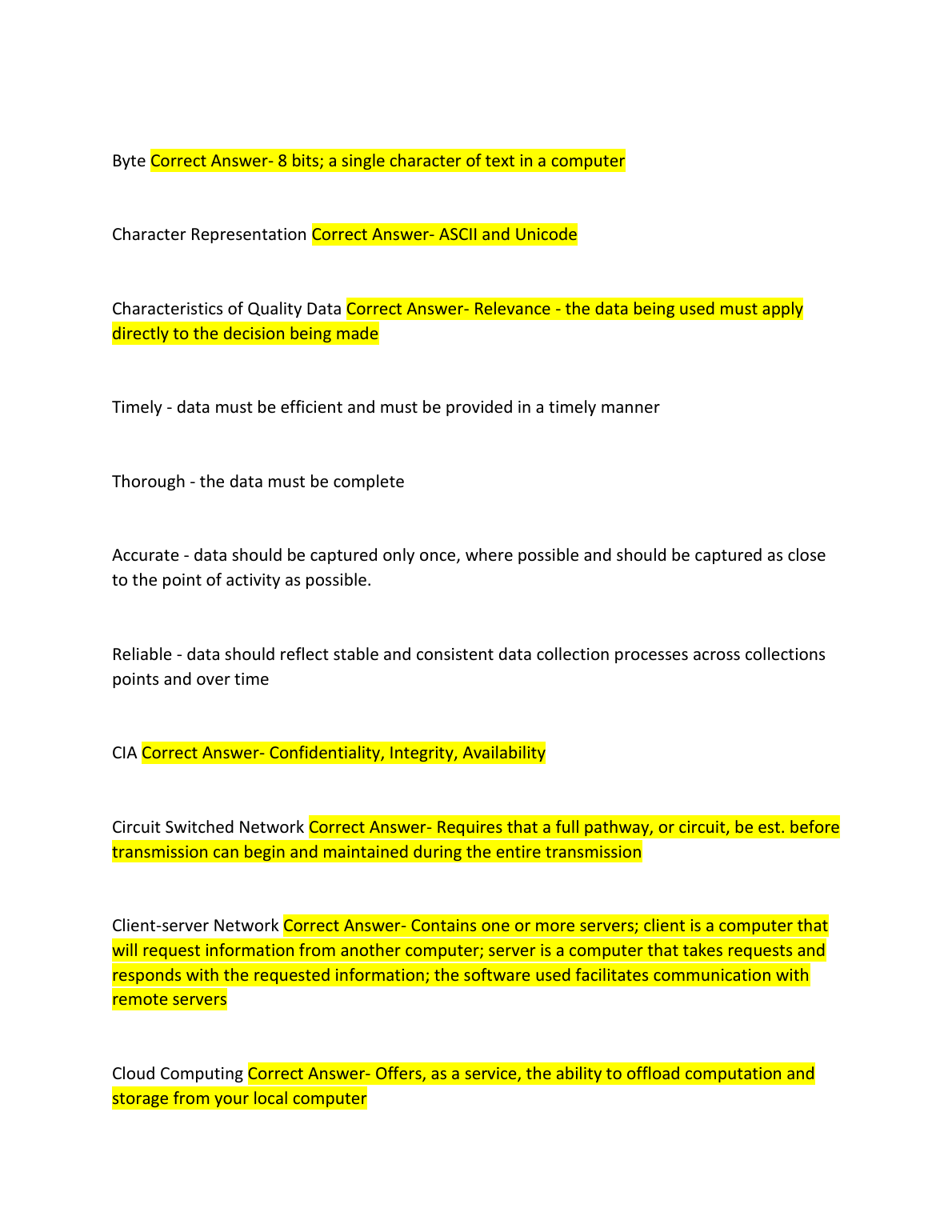 WGU C182 Intro to IT Q&A with Solutions 2023 IMG-1