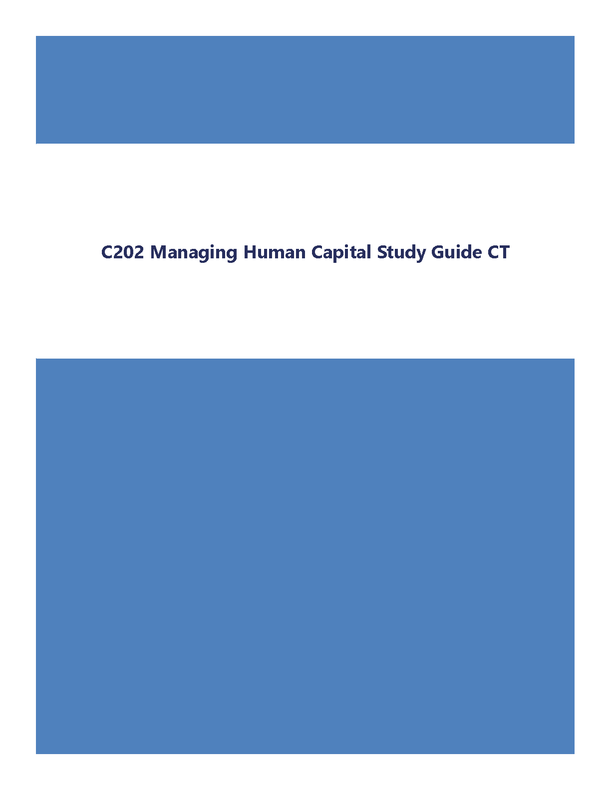 WGU C214 Managing Human Capital Study Guide 2024/2025