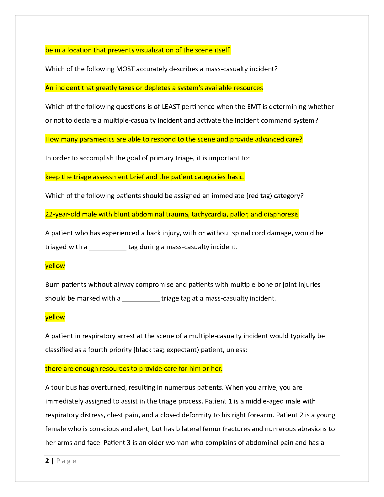 EMS Ops Exam Prep AAOS Sec 9 Study Guide 2026/27