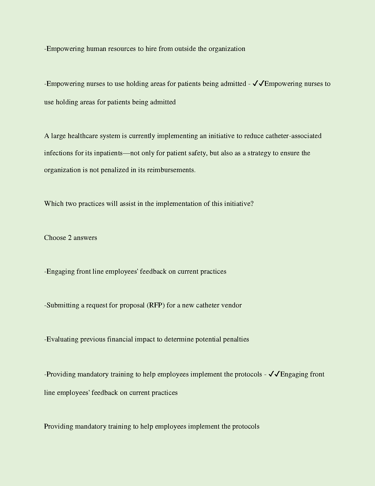 WGU C429 Healthcare Ops Mgmt Study Guide 2025 IMG-3