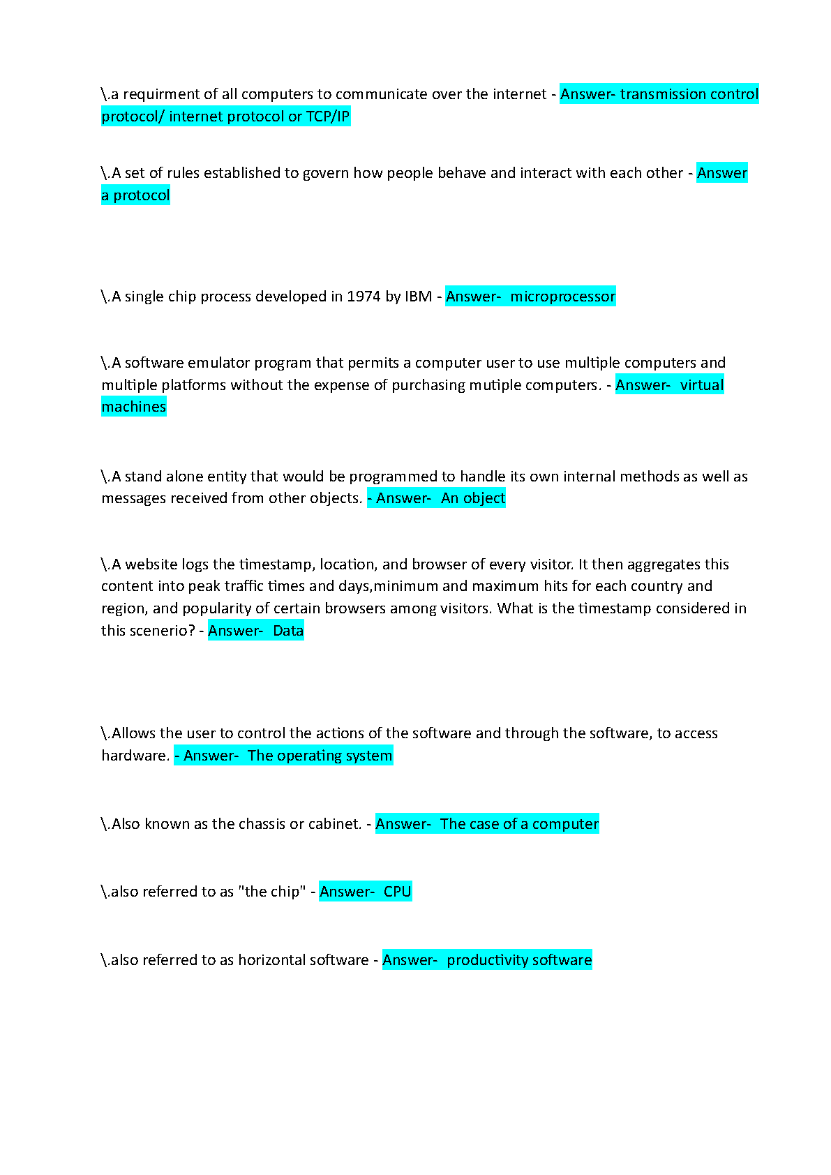 WGU C182 Intro to IT Final Test Bank 2025/26 Verified Answers
