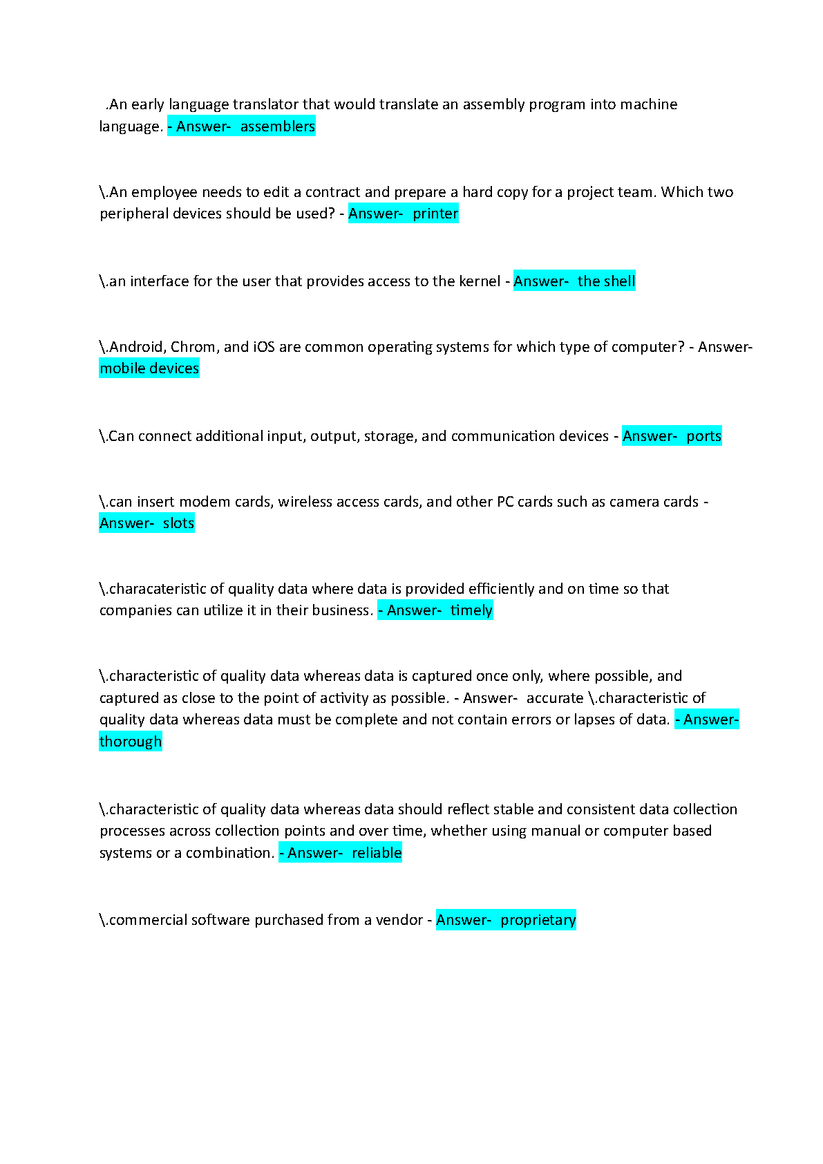 WGU C182 Intro to IT Final Test Bank 2025/26 Verified Answers IMG-3