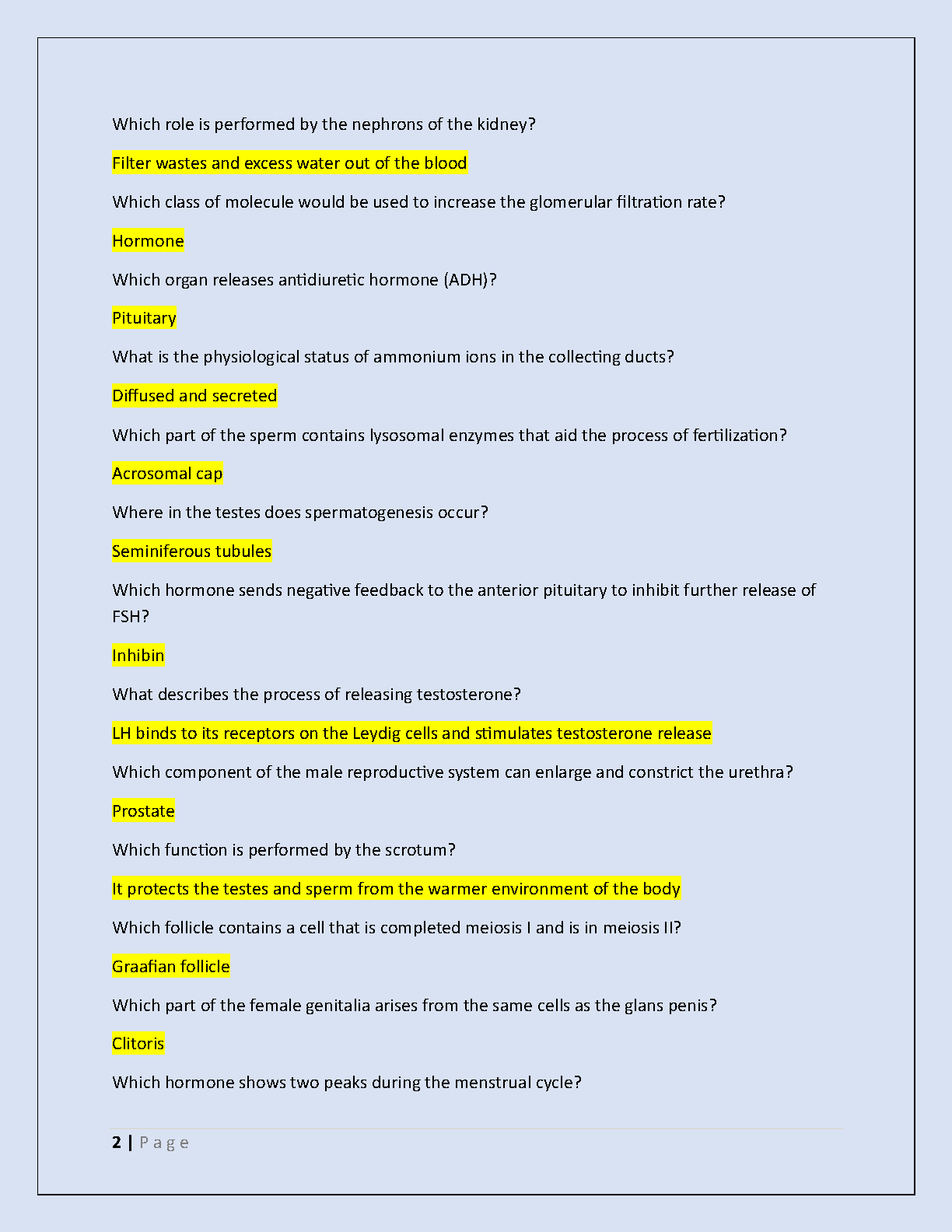WGU D313 A&P OA Exam Prep 2025/2026 Study Guide