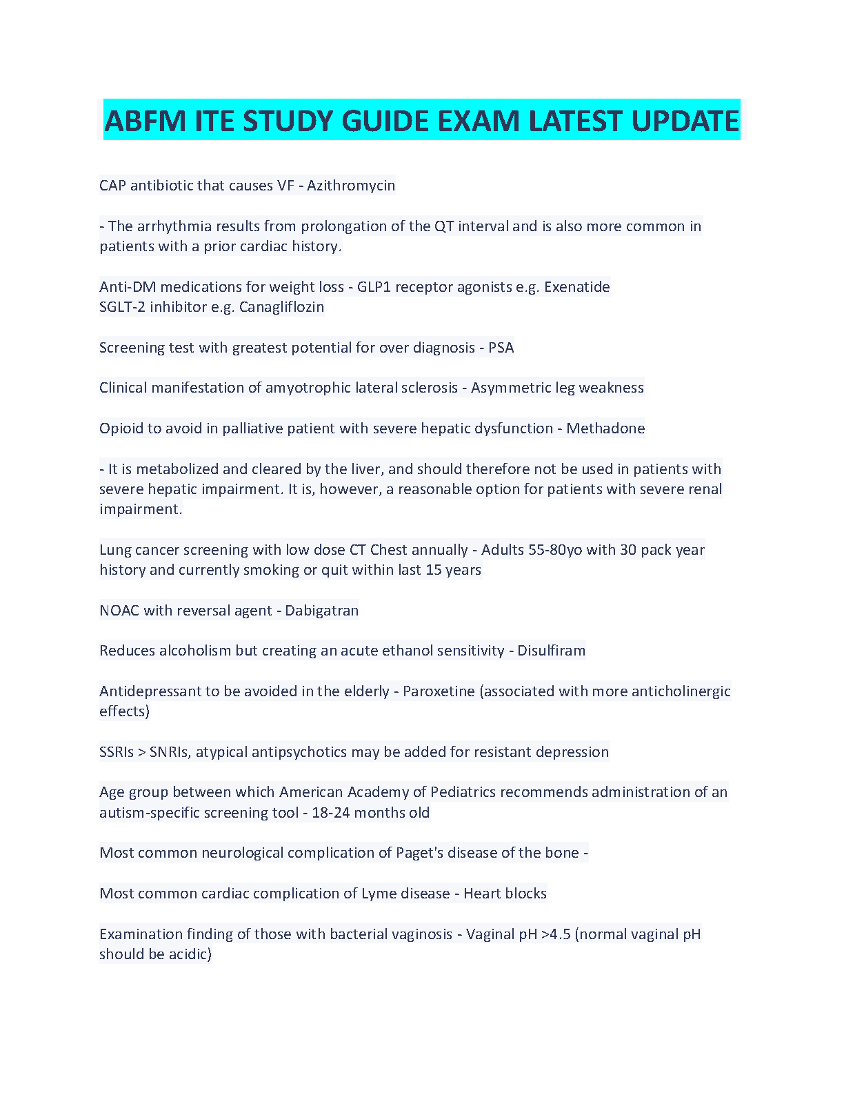 ABFM ITE Study Guide 2026/27 Exam Preparation IMG-1