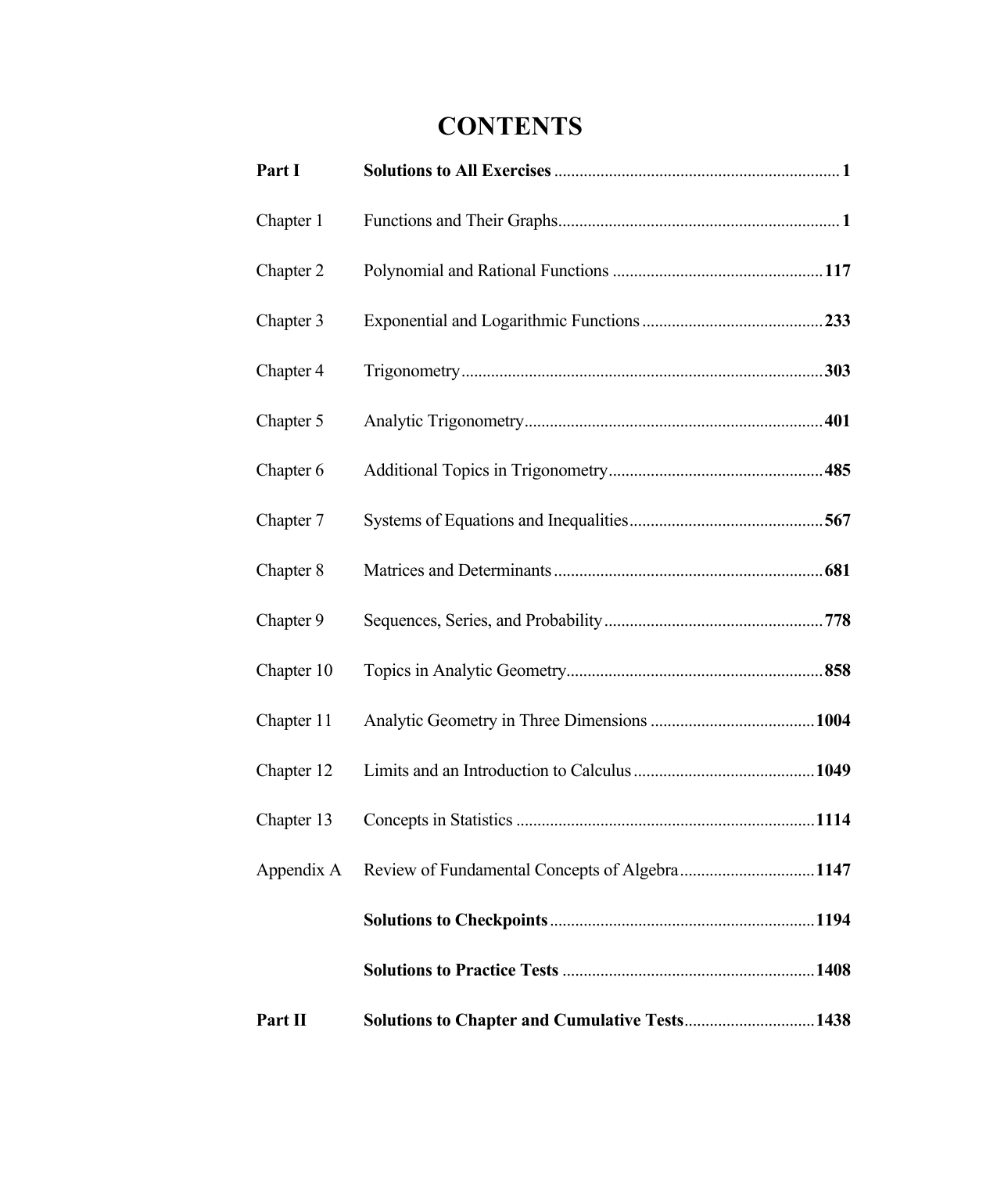 Precalculus with Limits, 5th Edition
