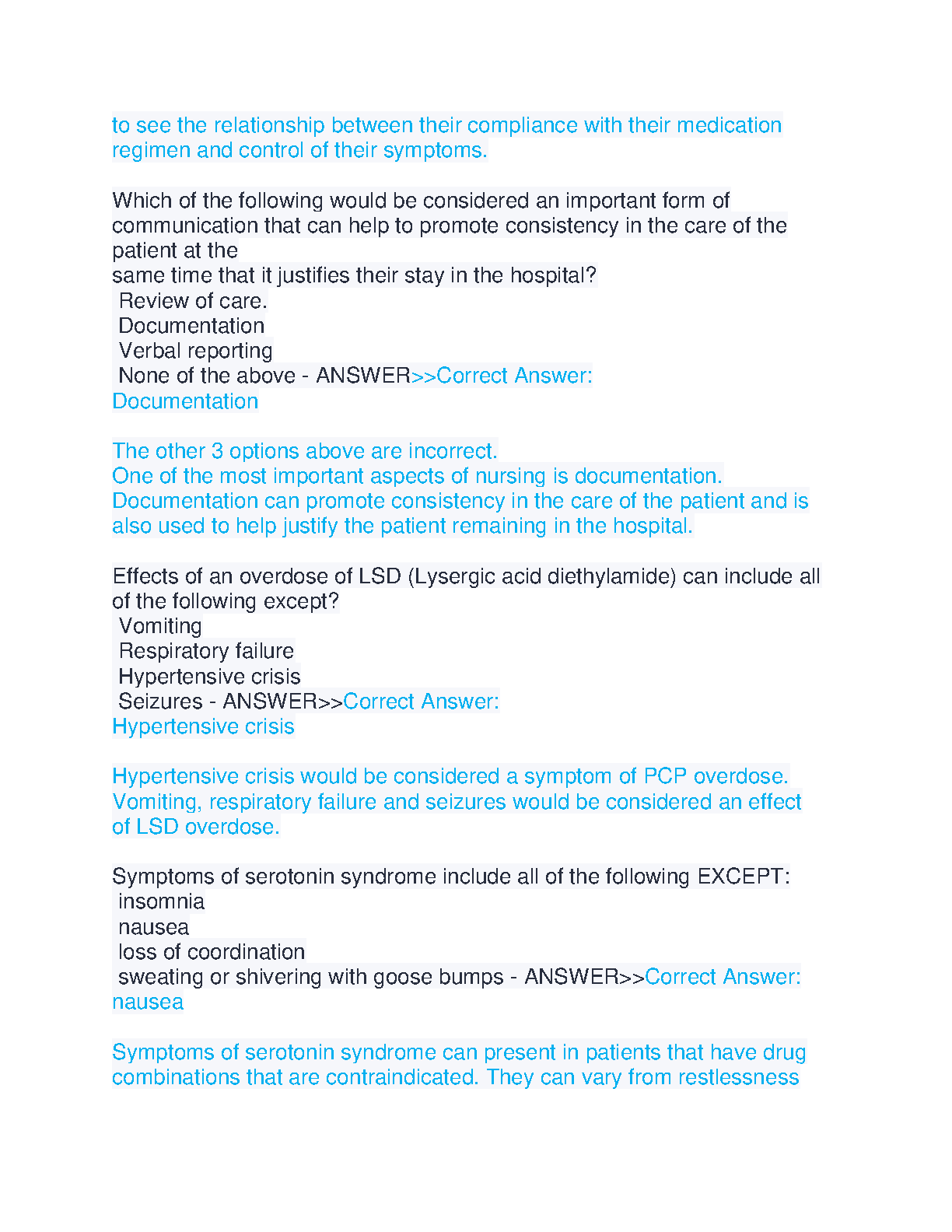 PMHNP Exam Practice Questions and Rationales IMG-3