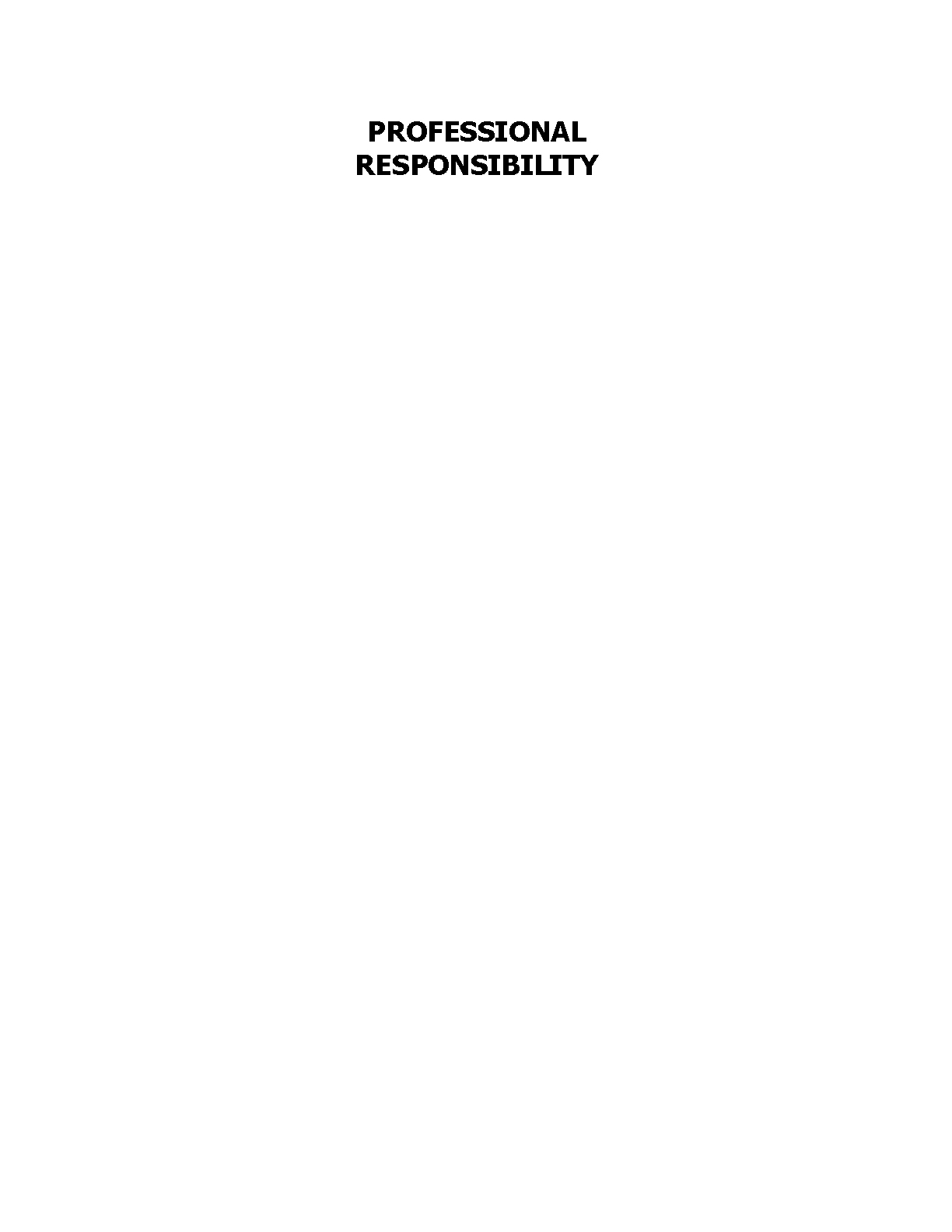 Prof Responsibility Test Bank 8th Ed Crystal Giesel