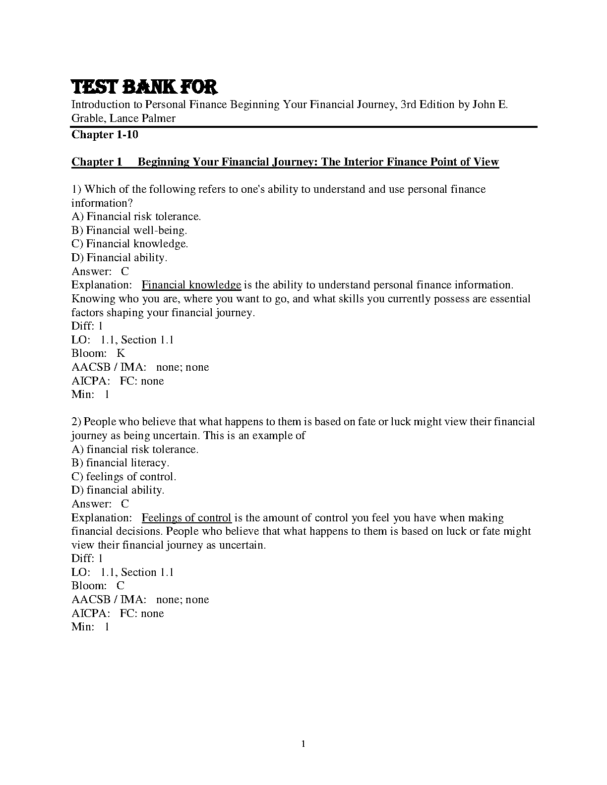 Introduction to Personal Finance, 3rd Edition IMG-1