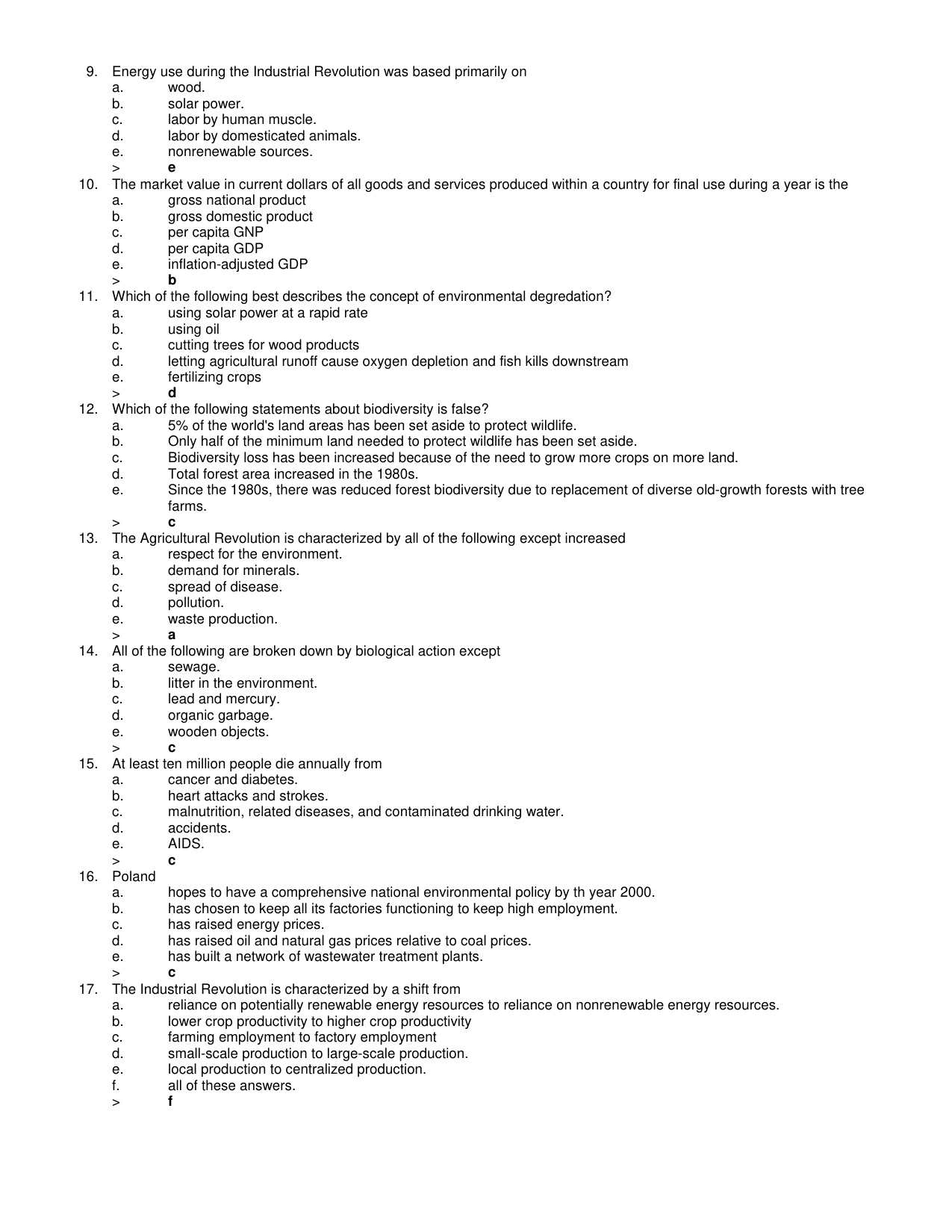 Living In The Environment 11th Edition Test Bank