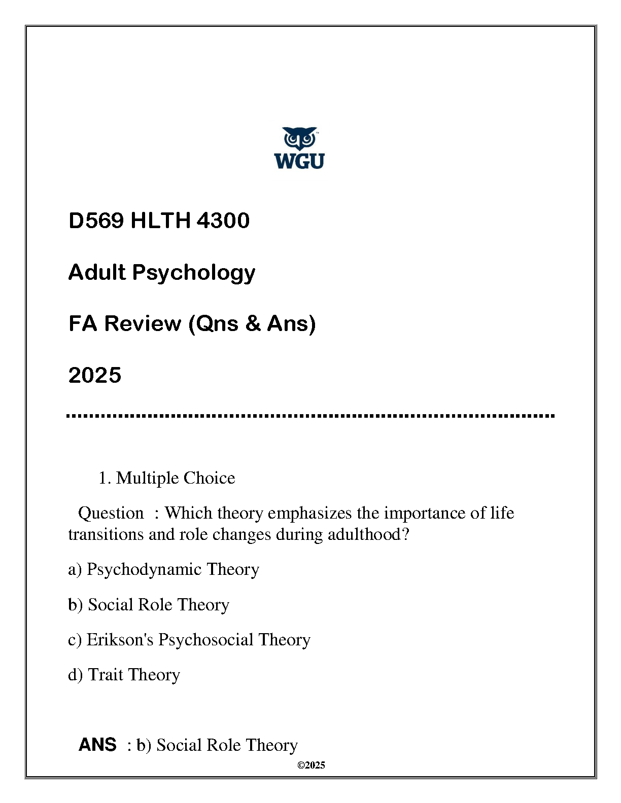 WGU Adult Psych D569 FA Review Qs As 2025 IMG-1