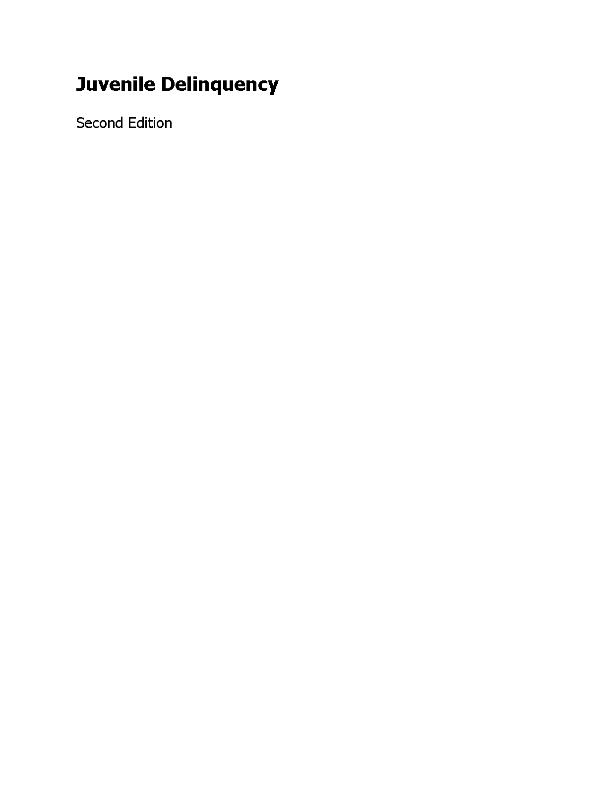 Juvenile Delinquency Test Bank Mallett 2nd Ed
