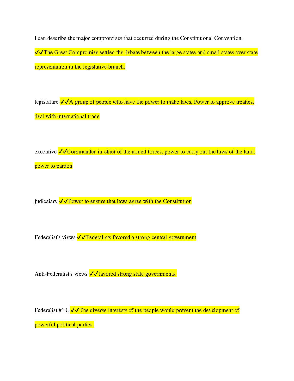 WGU C963 Politics OA Questions and Answers 2024/25