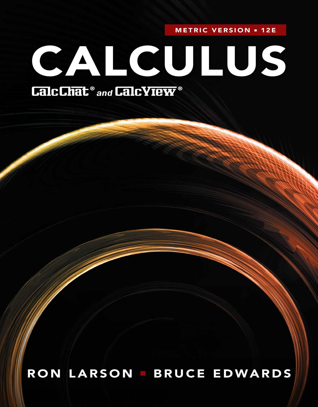 Calculus, 12th Edition Metric Version