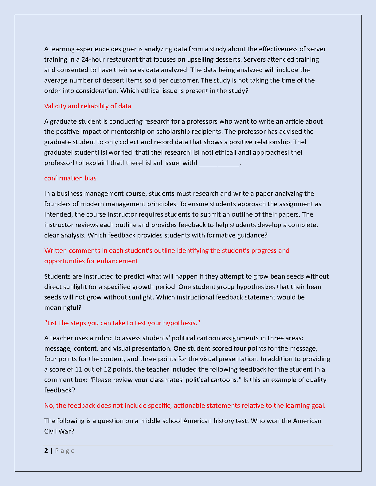 WGU D293 Final Exam 2025 Verified Solutions and Study Guide