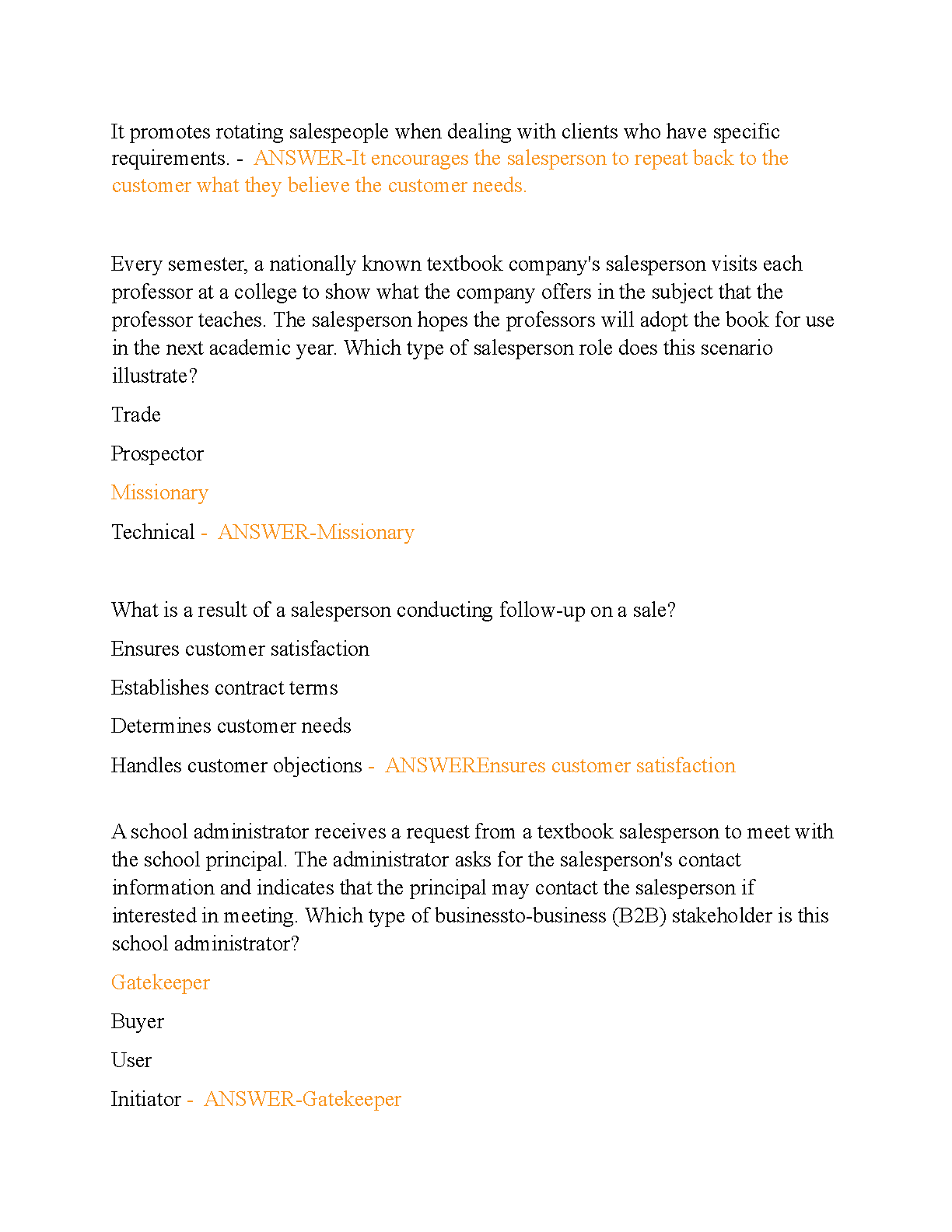 WGU D099 Sales Management Test Bank and Study Guide IMG-3