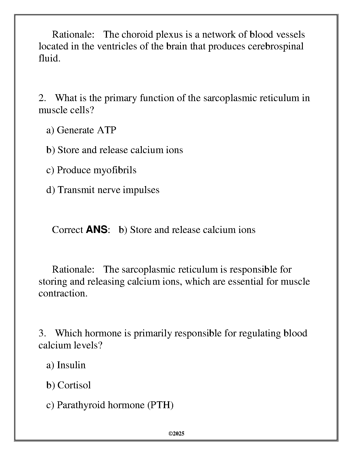 WGU BIO 1100 Anatomy Physiology 2025 FA Q&A Review