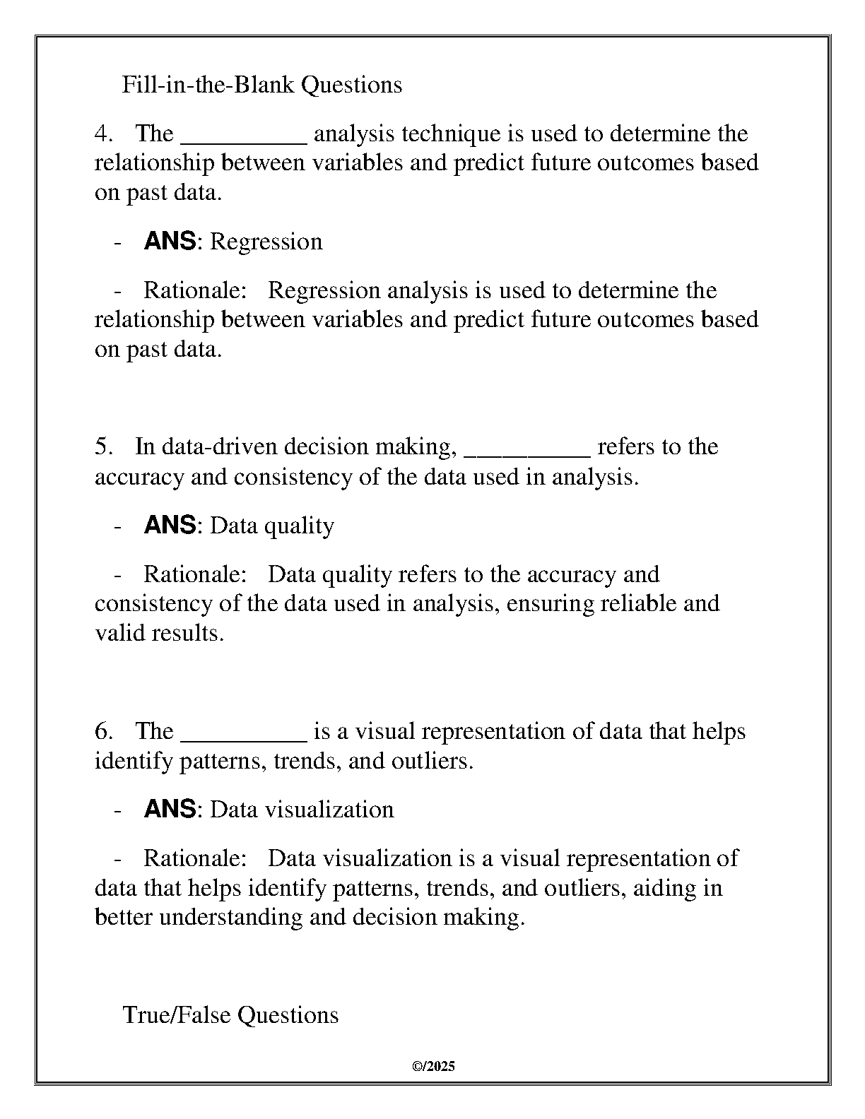 MGMT 6010 Data Driven Decision Making Exam Review IMG-3