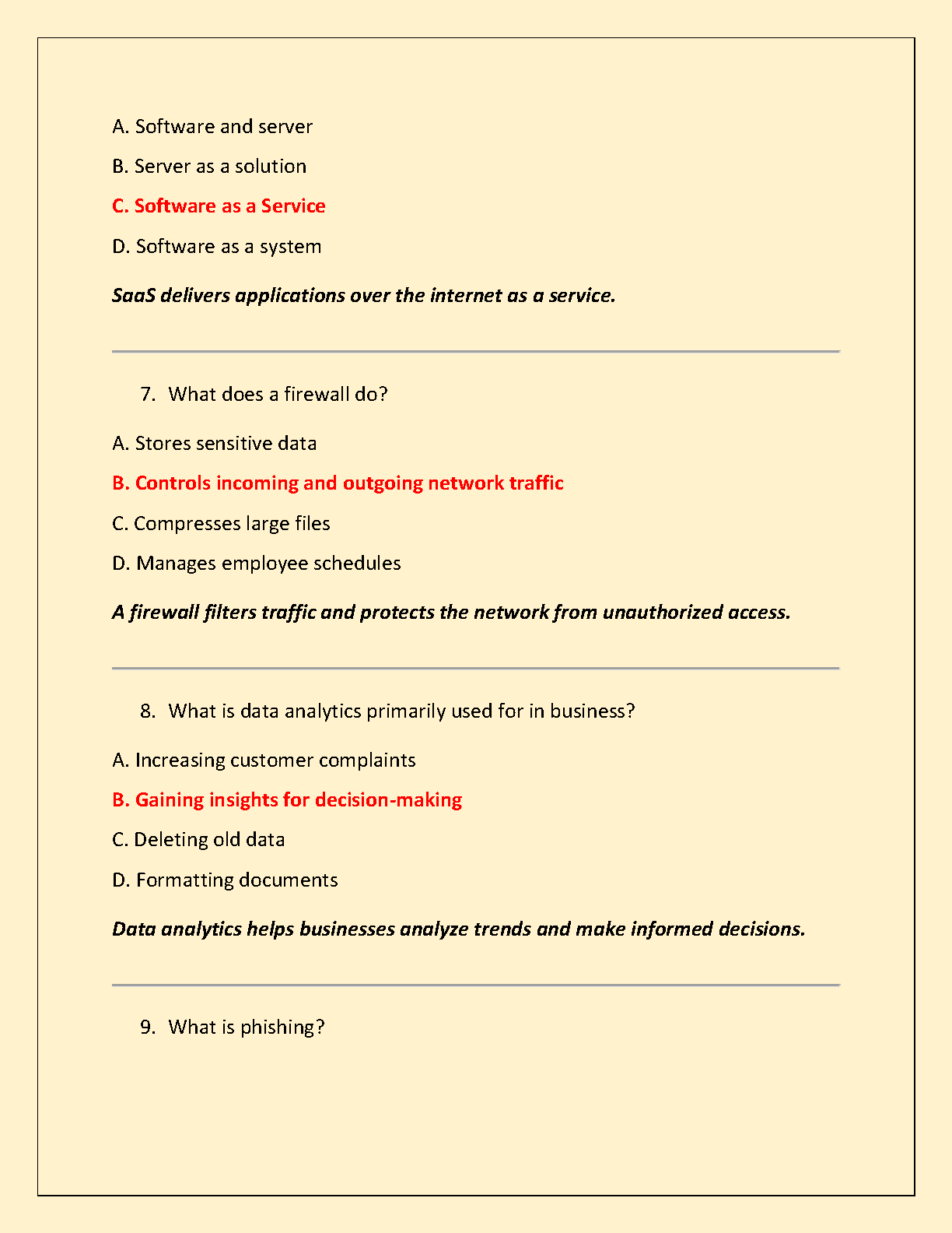 WGU D075 IT Mgmt Essentials Practice Exam 2025 Answers IMG-3