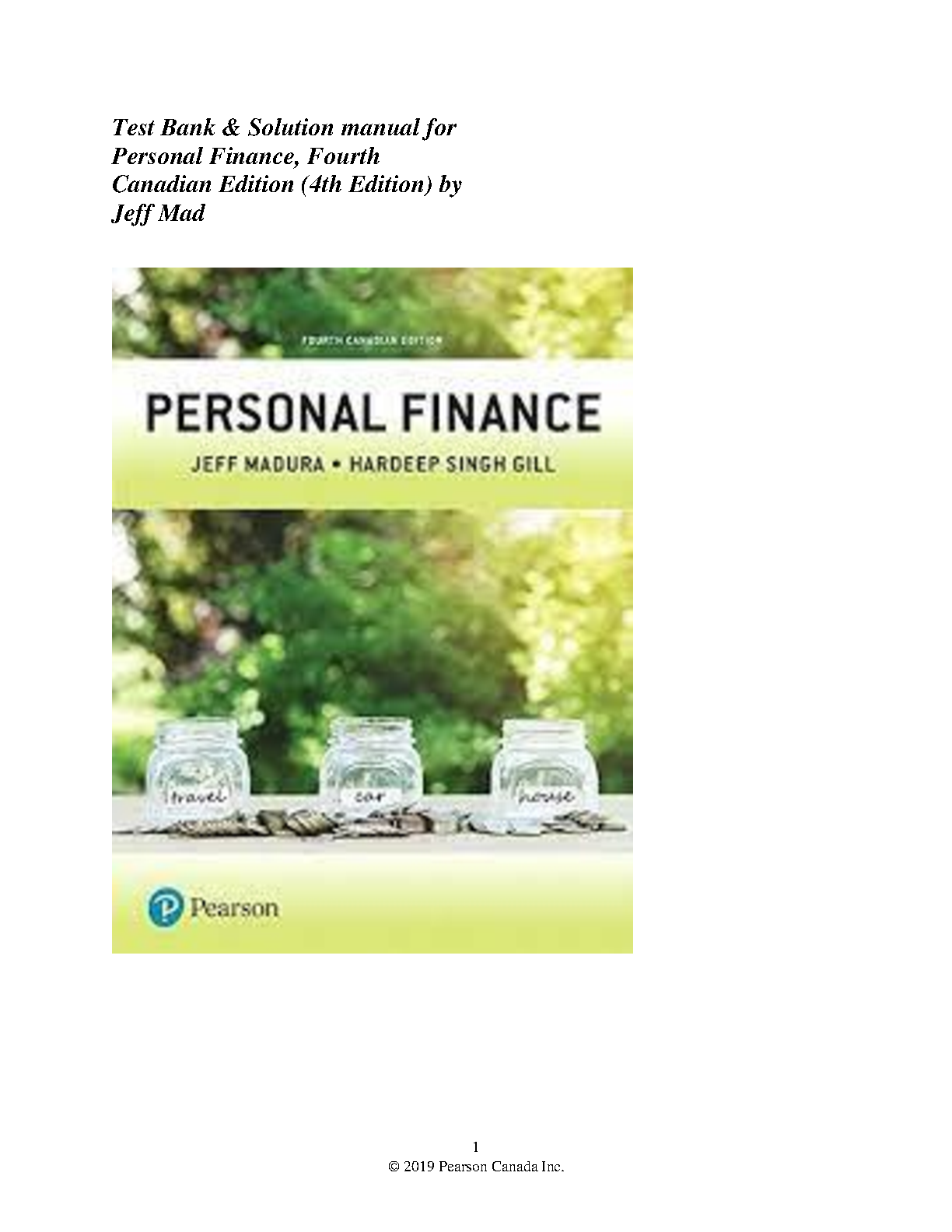 Personal Finance, 4th Canadian Edition IMG-1