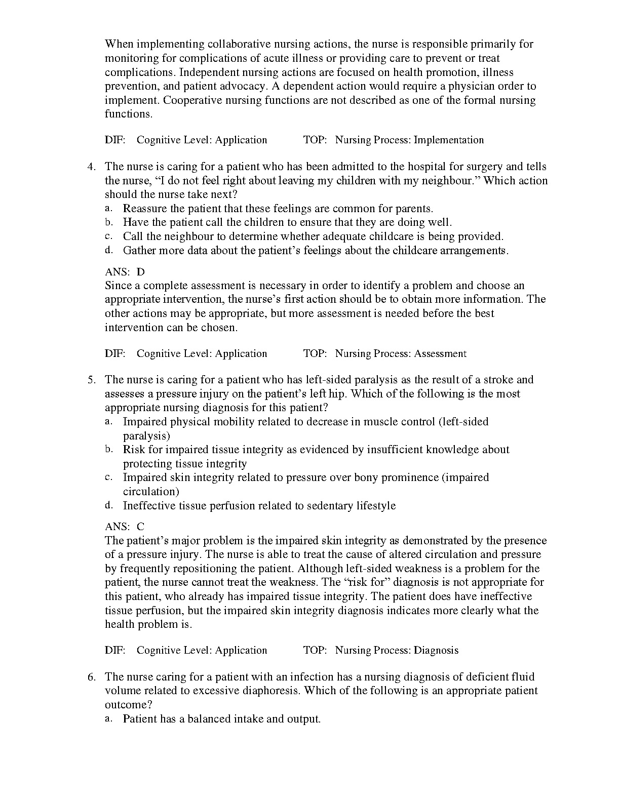 Medical-Surgical Nursing Canada Test Bank 2026/27
