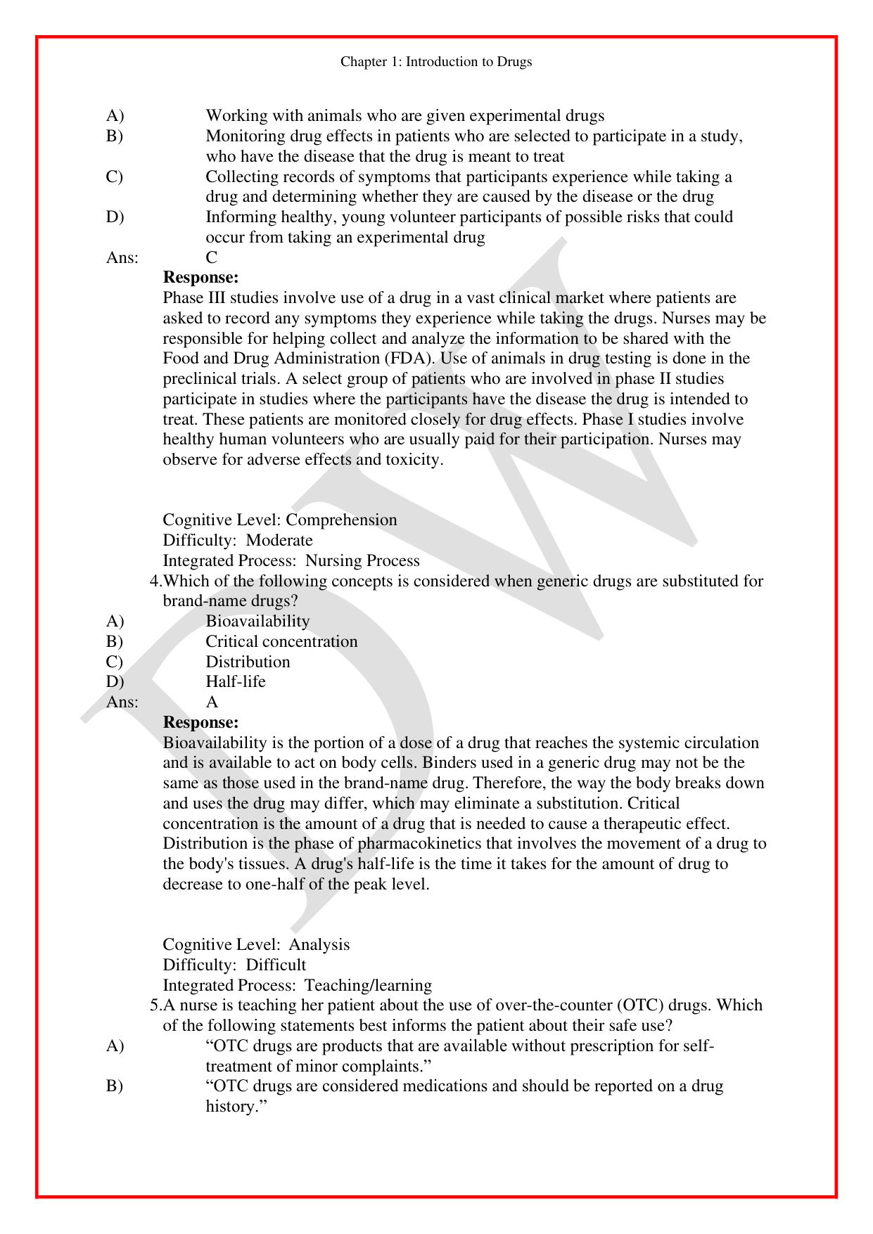 Focus on Nursing Pharmacology 7th Edition TEST BANK IMG-3
