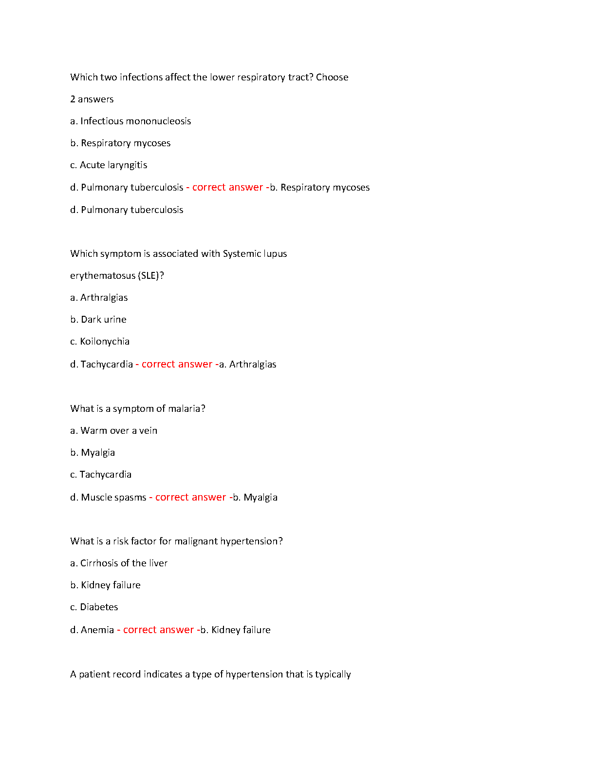 WGU D236 Pathophysiology Exam Prep 2026 Questions IMG-3