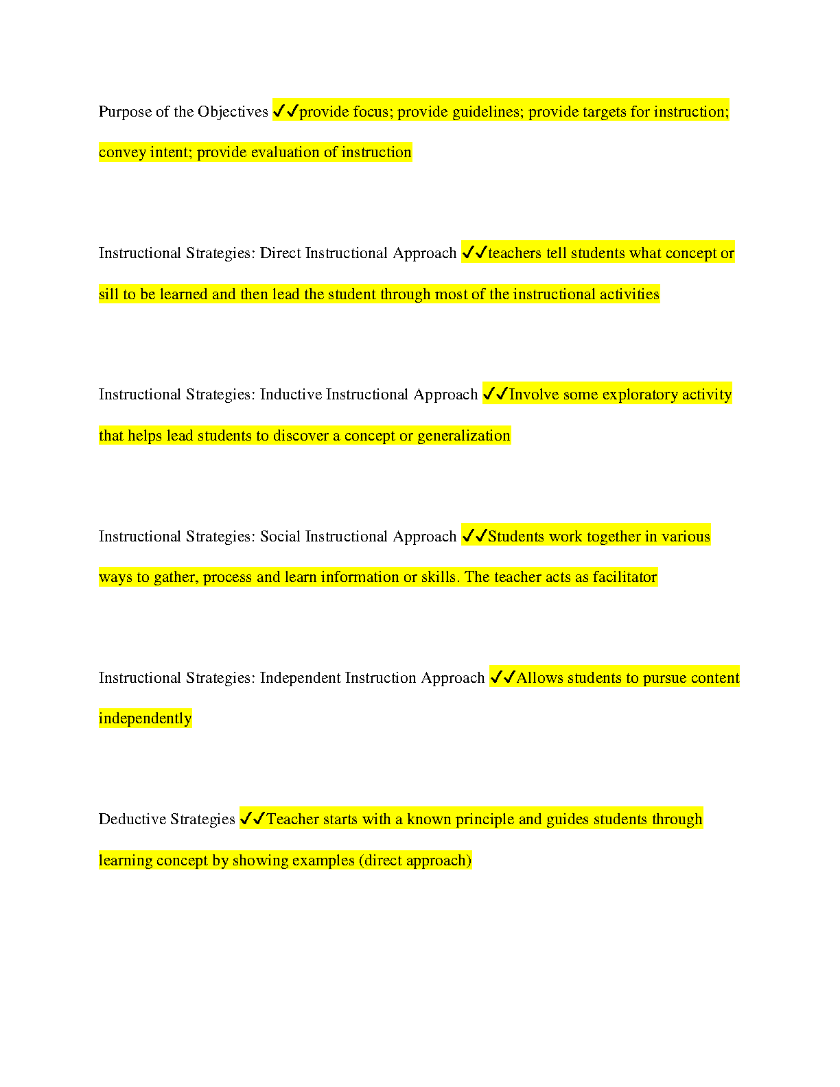 WGU C368 Study Guide: Instructional Planning & Presentation