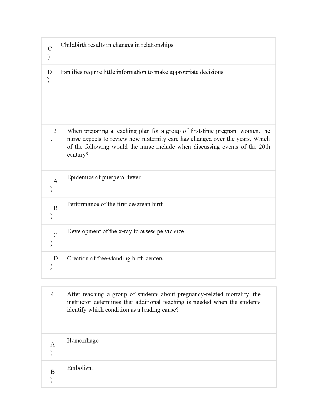 Maternity Newborn Nursing Test Bank 2026/27