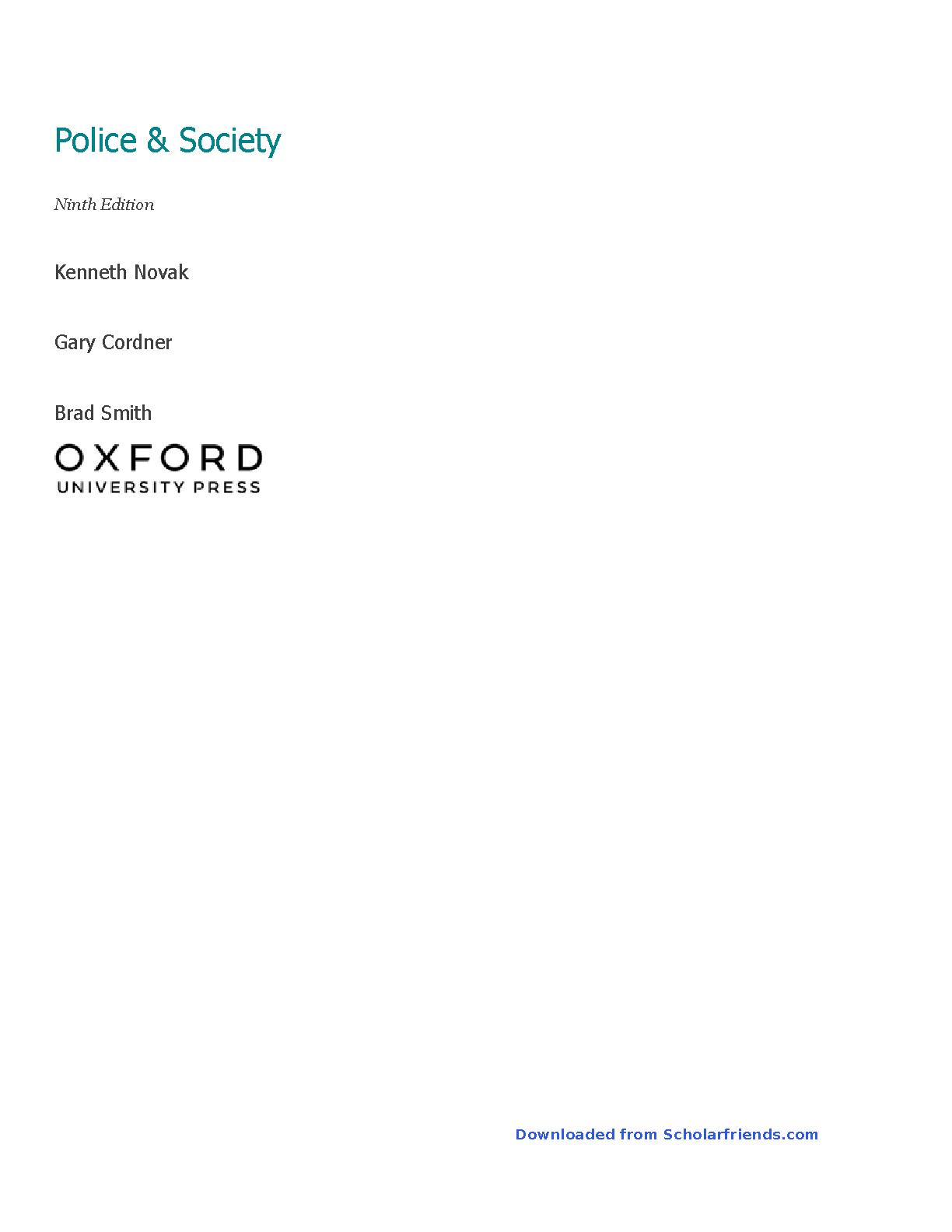 Police & Society 9e Test Bank & Solutions 2026/27