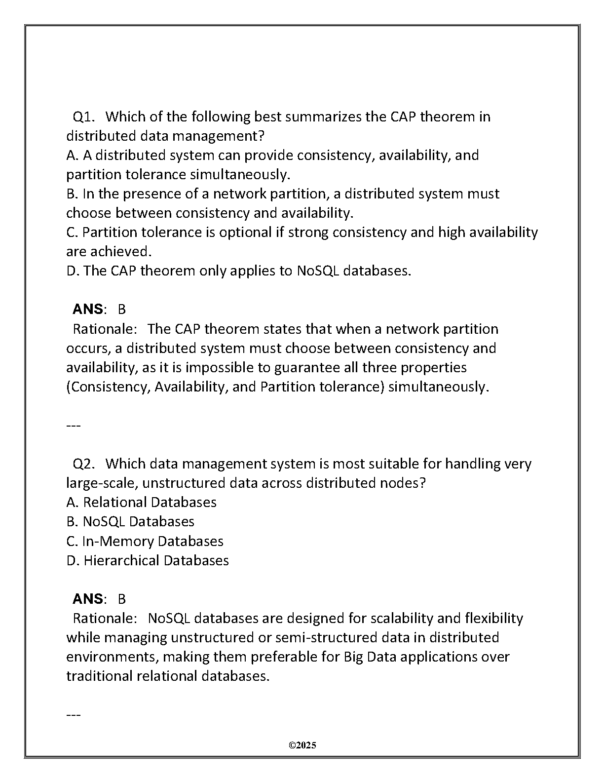 WGU DTMG 3179 Test Bank and Finals Q&A 2025