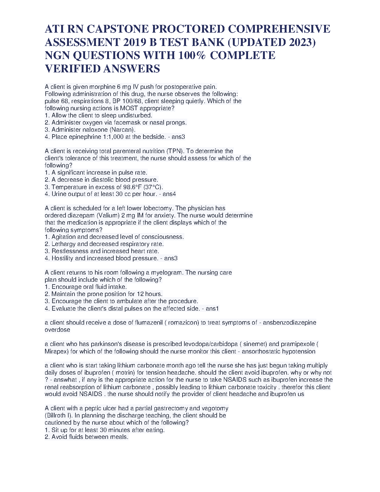 ATI RN Capstone Test Bank 2026 NGN Nursing Exam Prep IMG-3