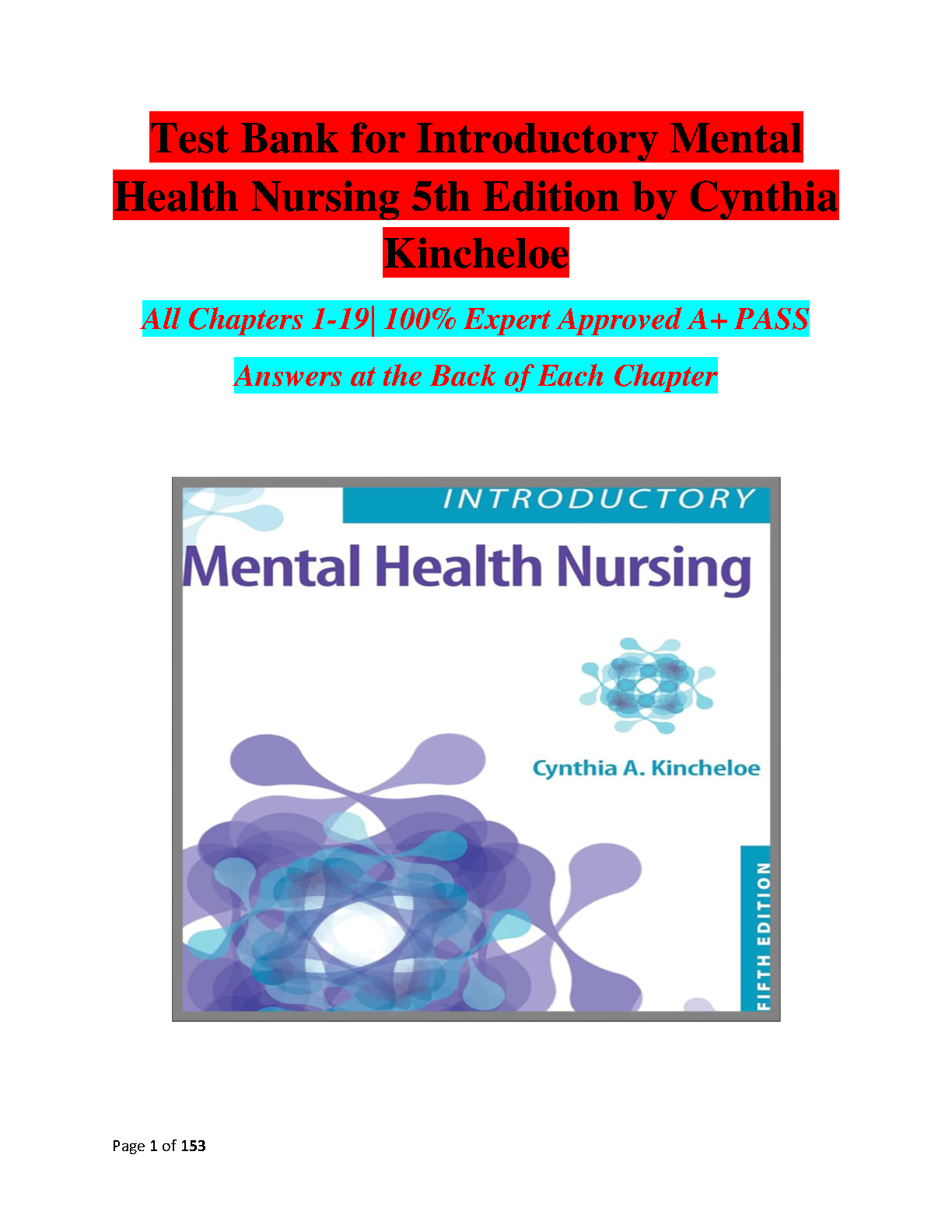 Introductory Mental Health Nursing, 5th Edition