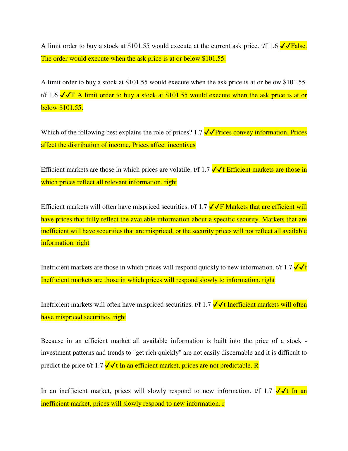 WGU C214 Financial Management Questions & Answers 2024